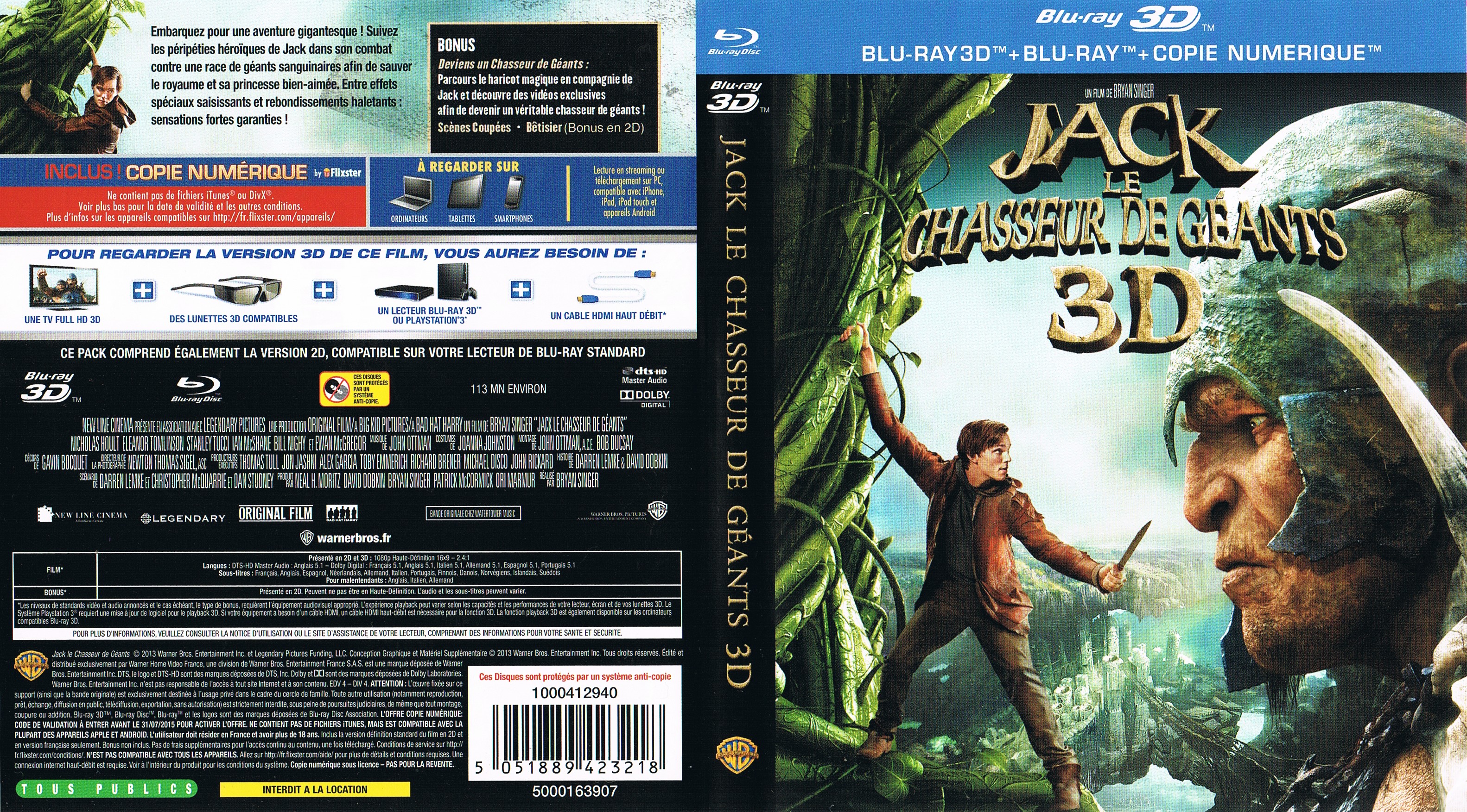 Jaquette DVD Jack le chasseur de gants 3D (BLU-RAY)