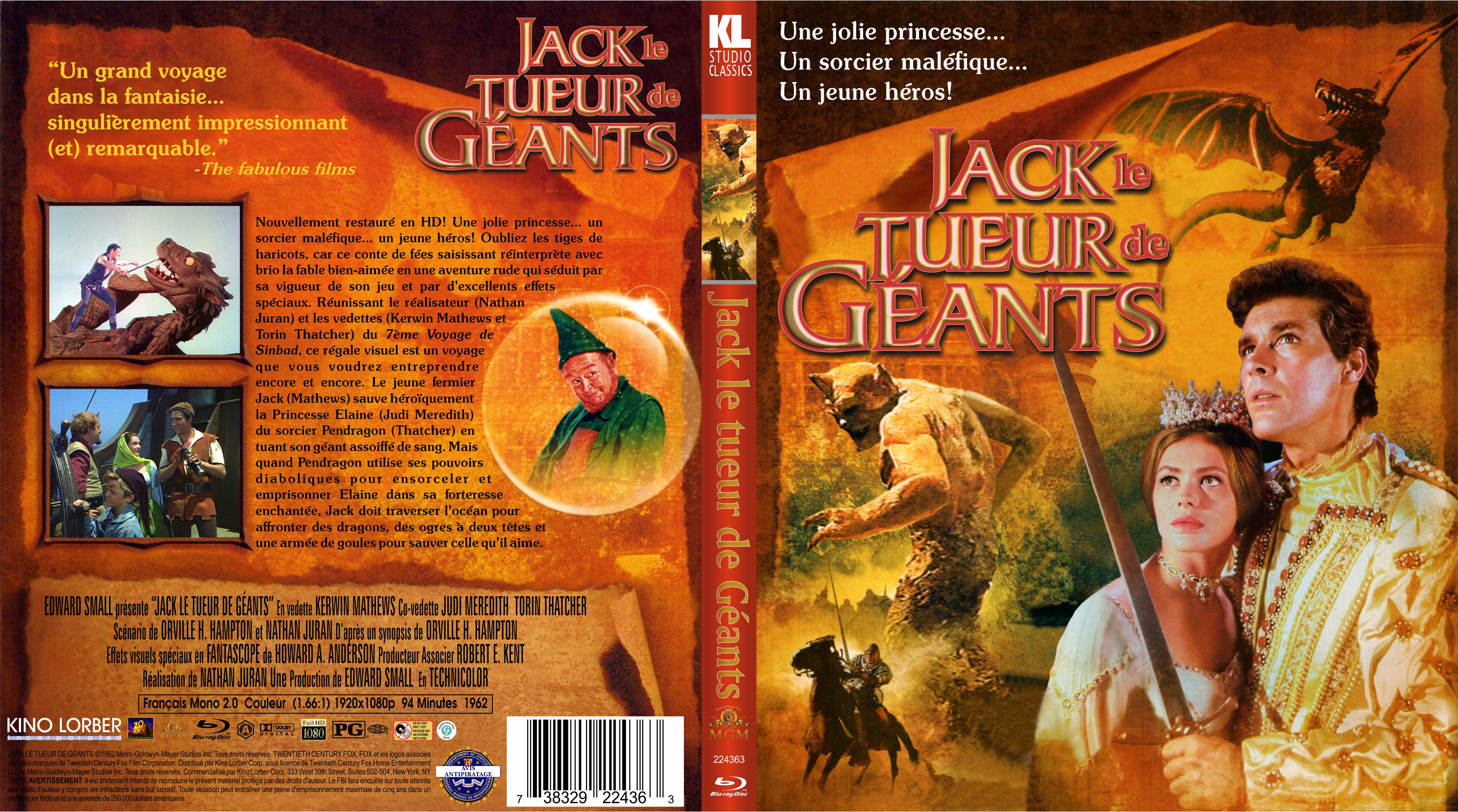 Jaquette DVD Jack le tueur de gants custom (BLU-RAY)