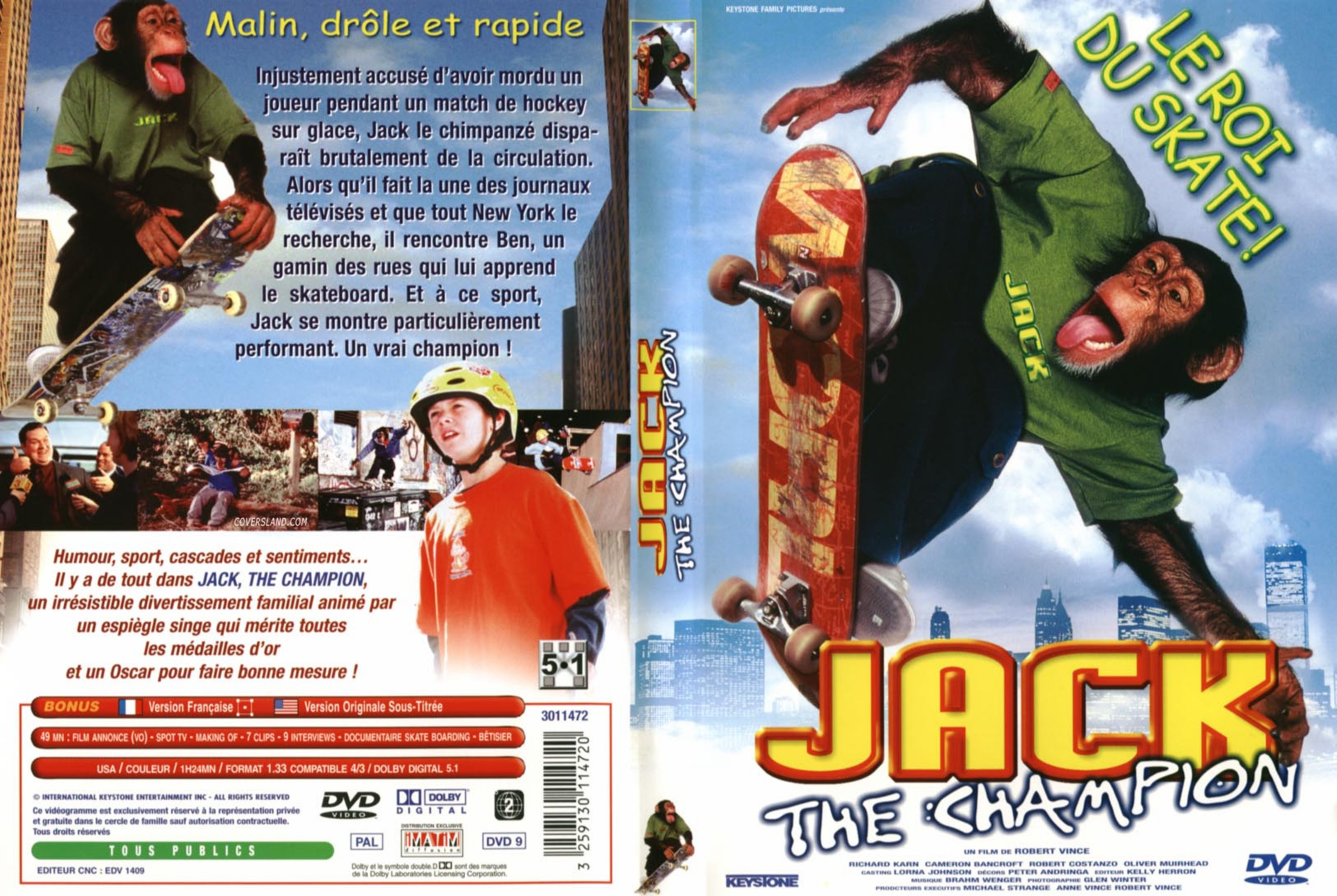 Jaquette DVD Jack the champion