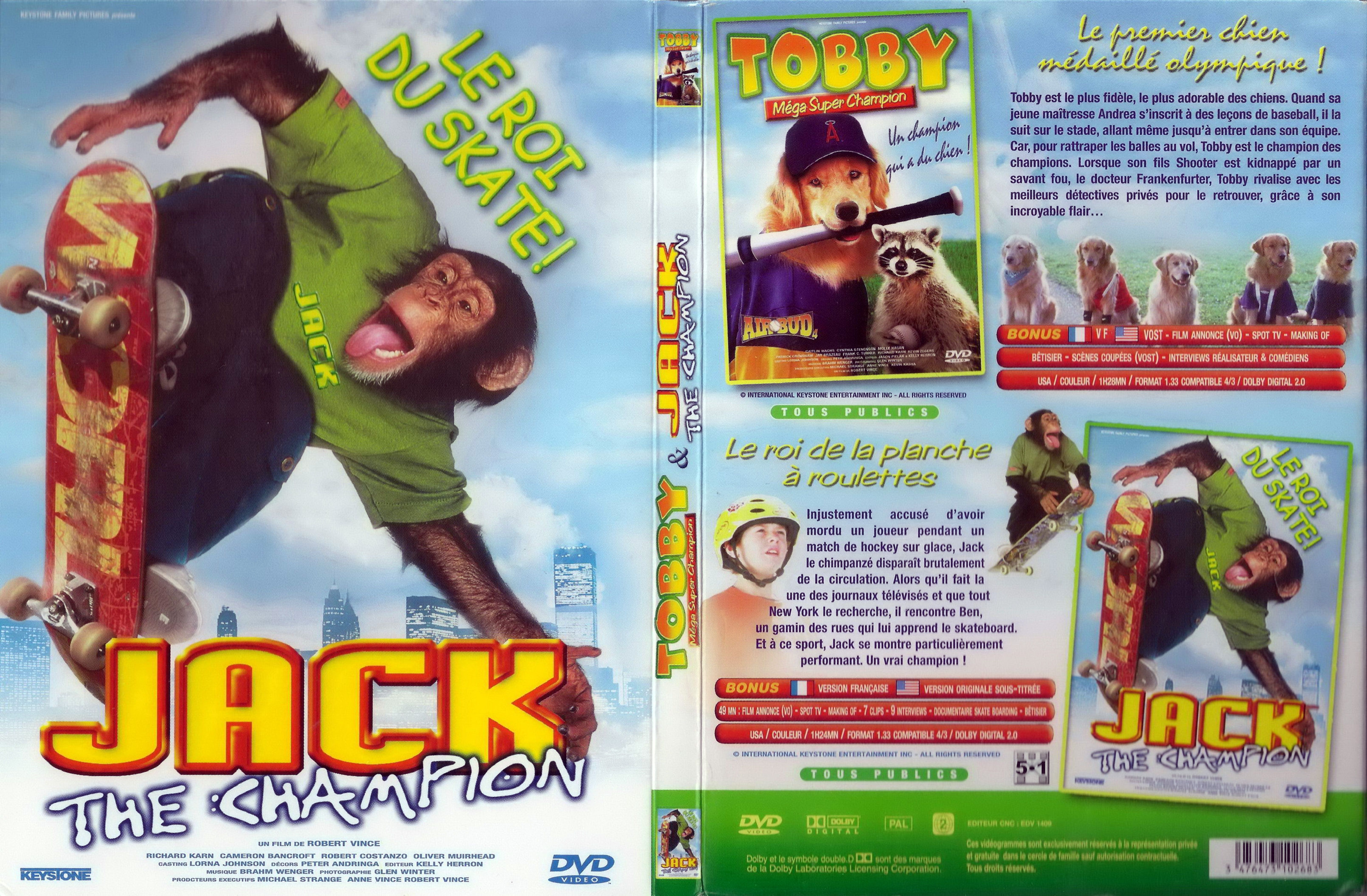 Jaquette DVD Jack the champion ET Tobby mega super champion