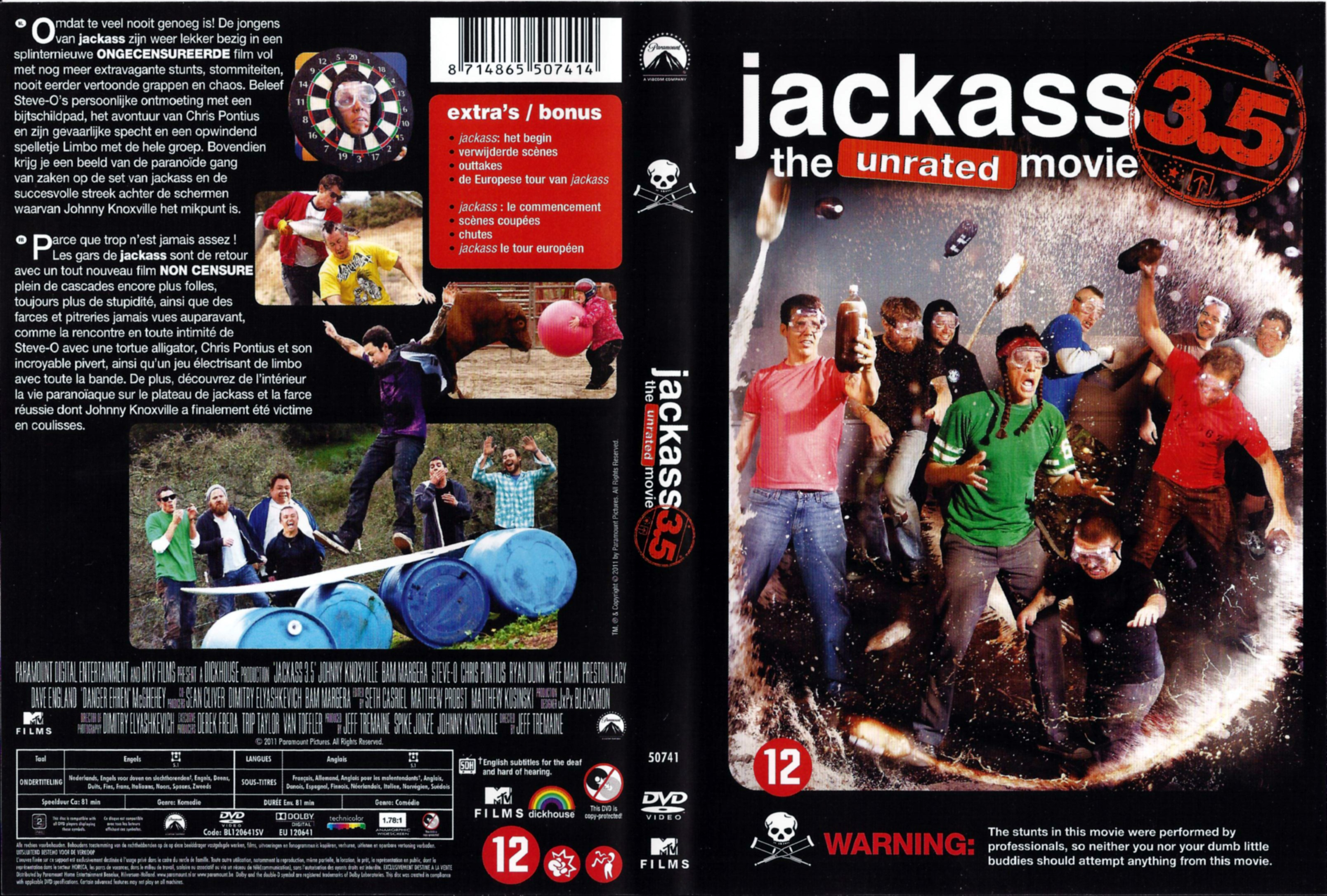 Jaquette DVD Jackass 3-5
