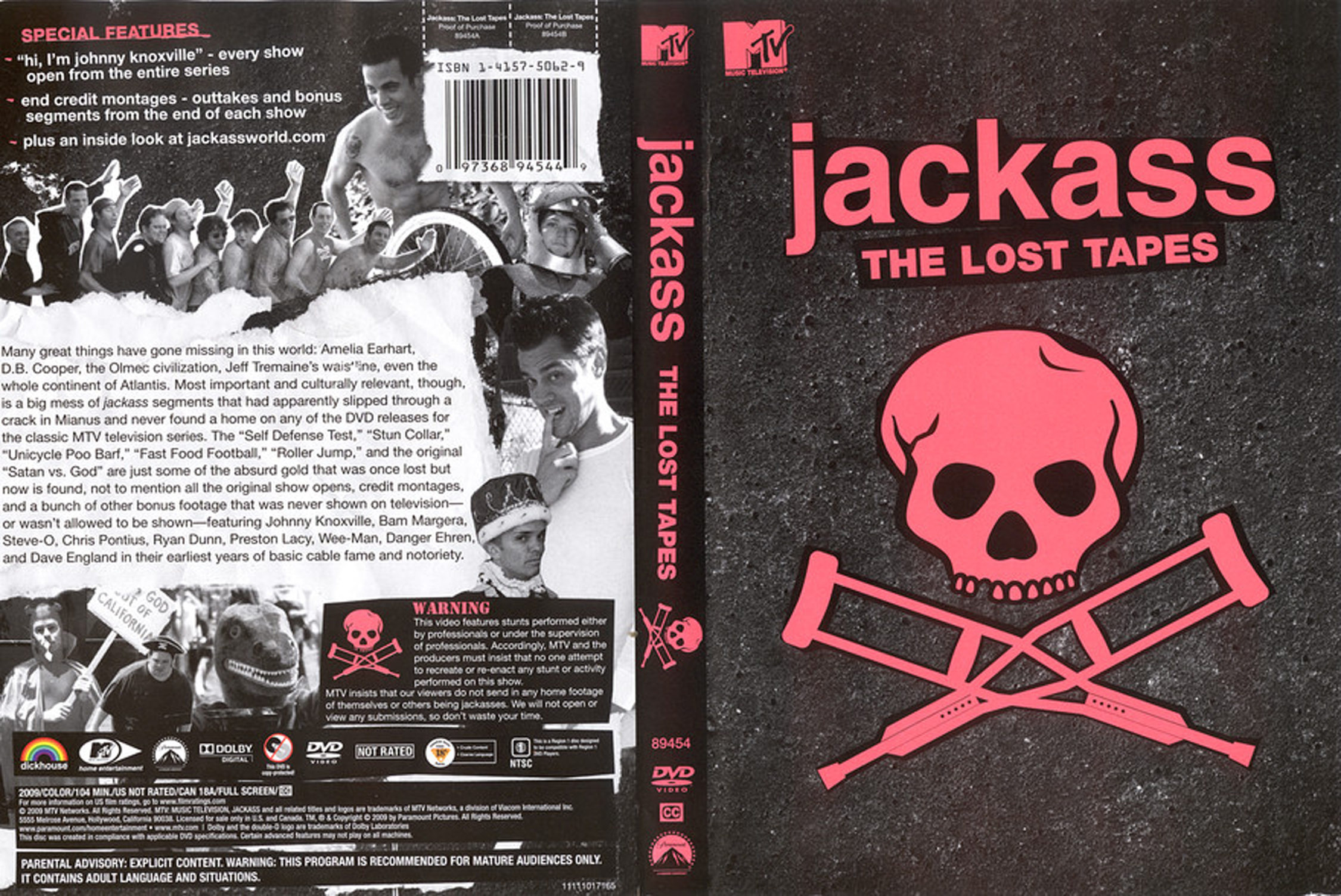 Jaquette DVD Jackass The Lost Tapes Zone 1