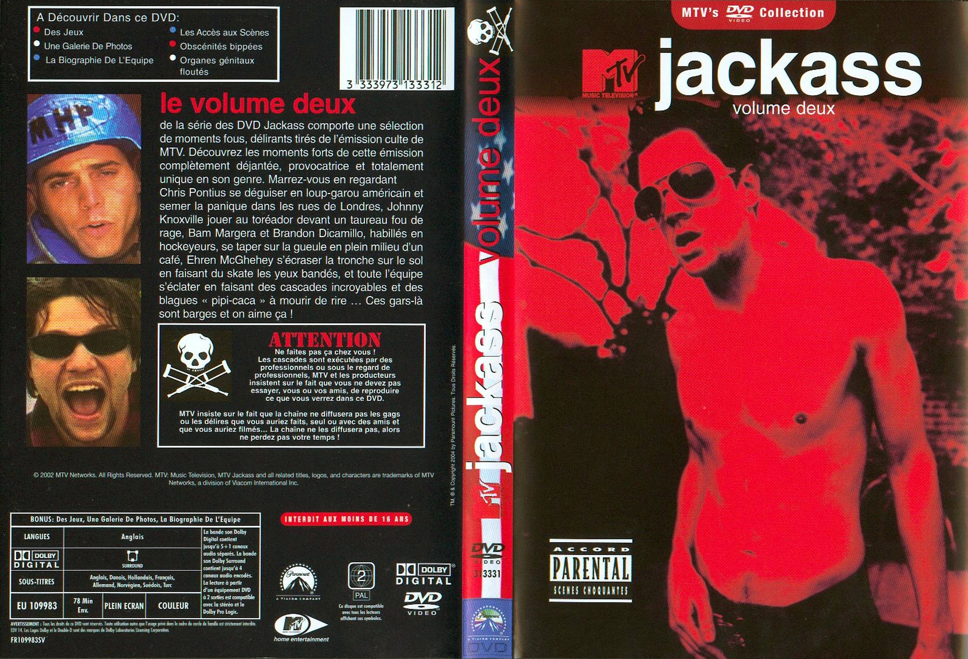 Jaquette DVD Jackass vol 2 v2