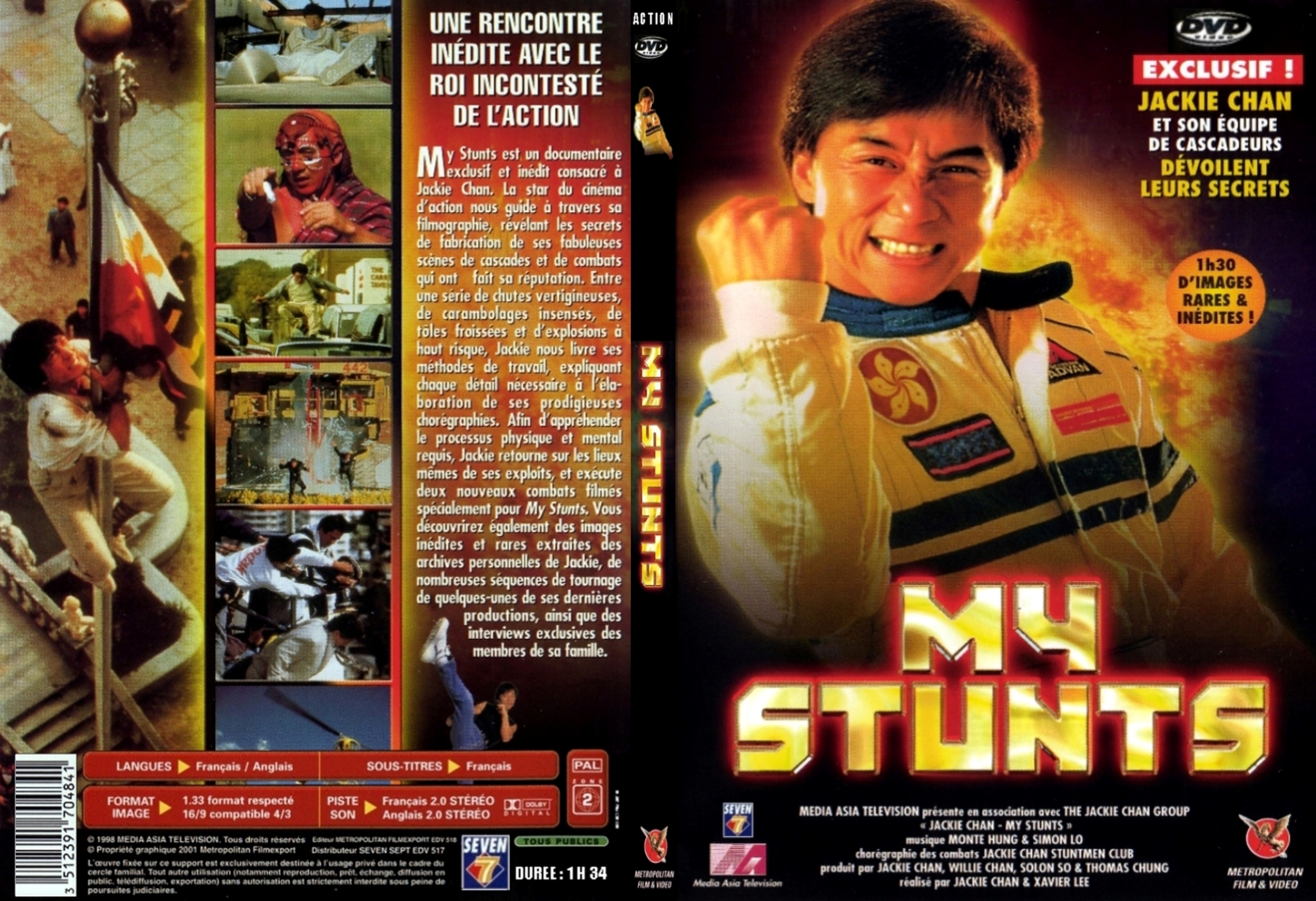 Jaquette DVD Jackie Chan - My Stunts custom - SLIM