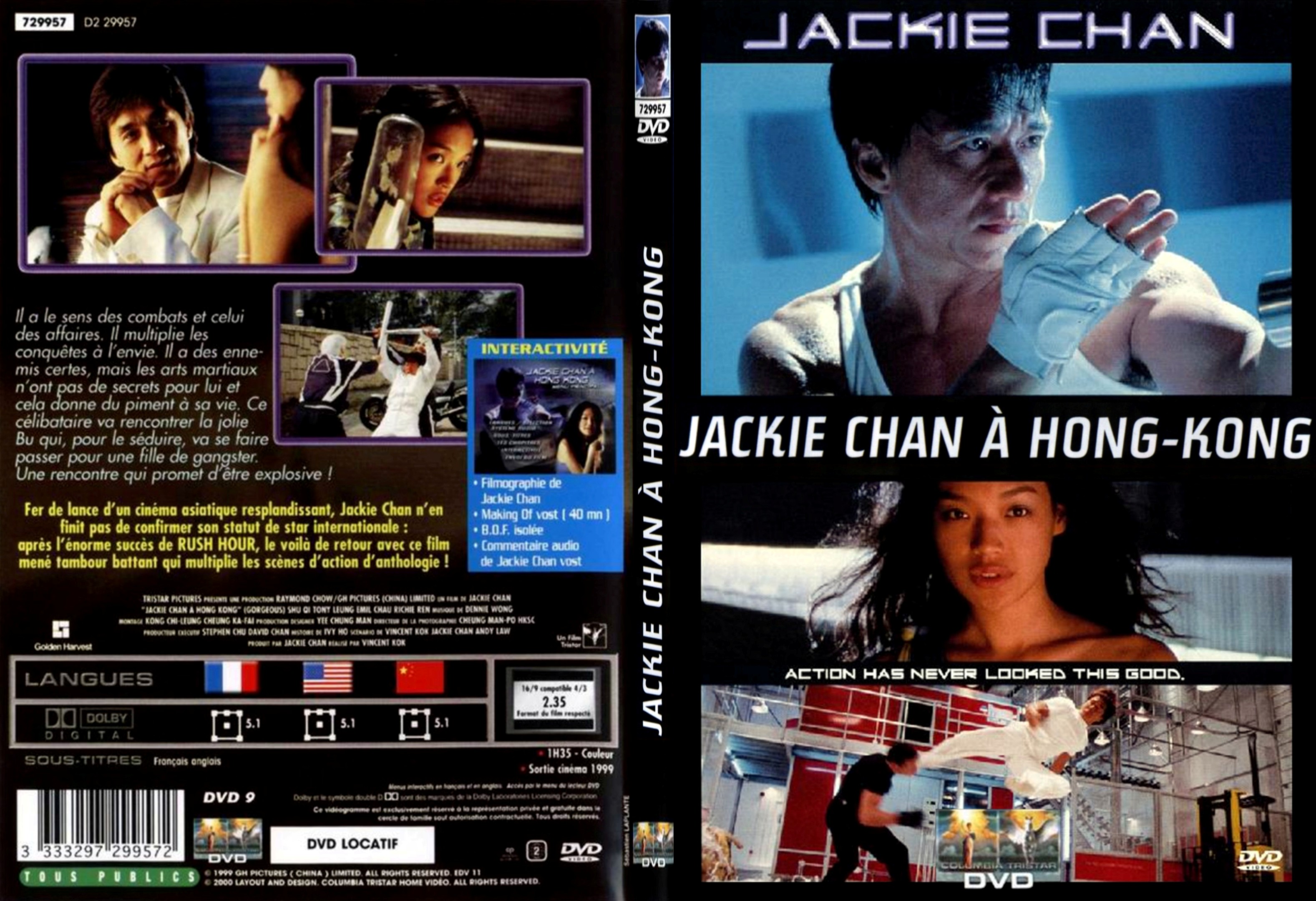 Jaquette DVD Jackie Chan  Hong Kong - SLIM