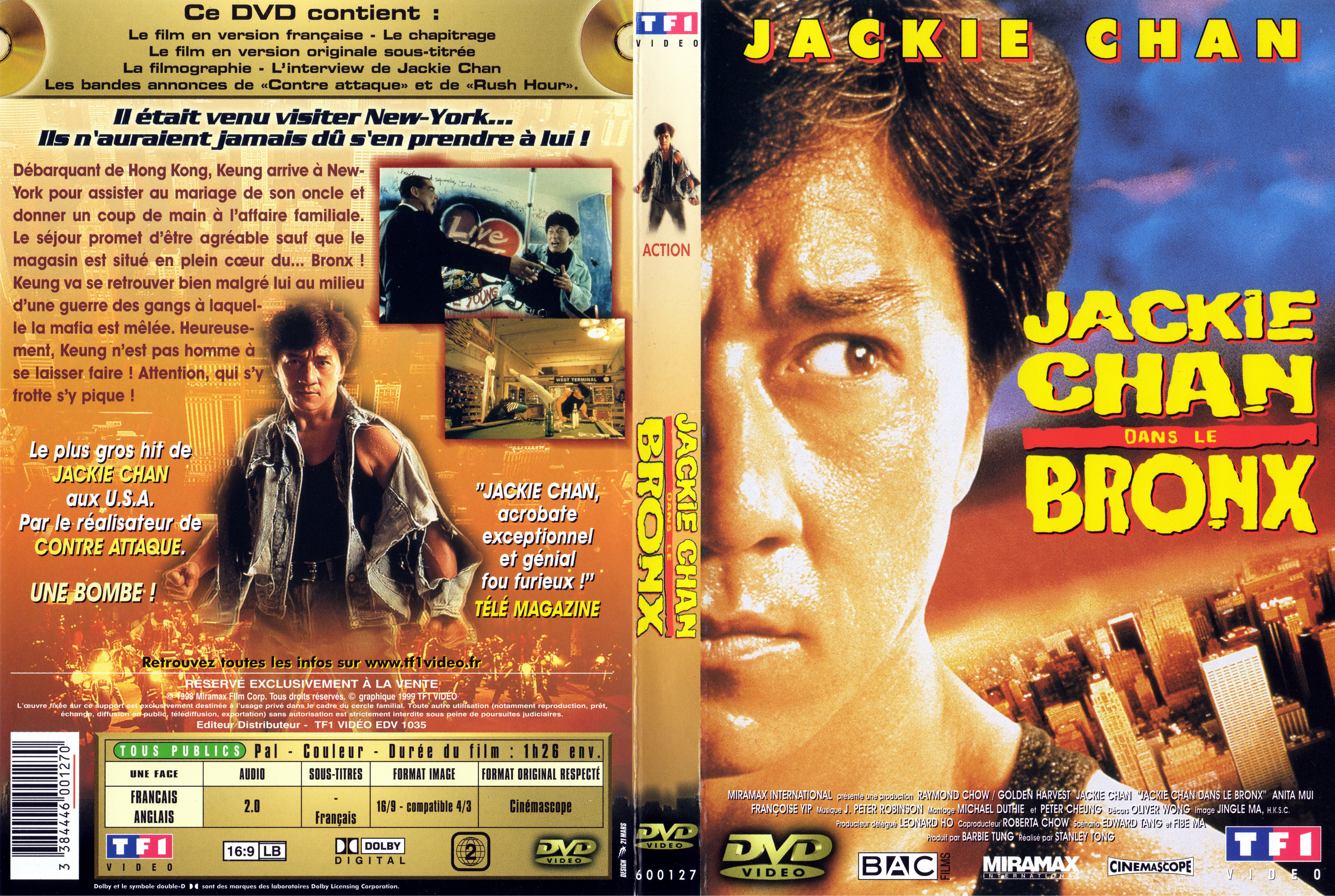 Jaquette DVD Jackie Chan dans le Bronx