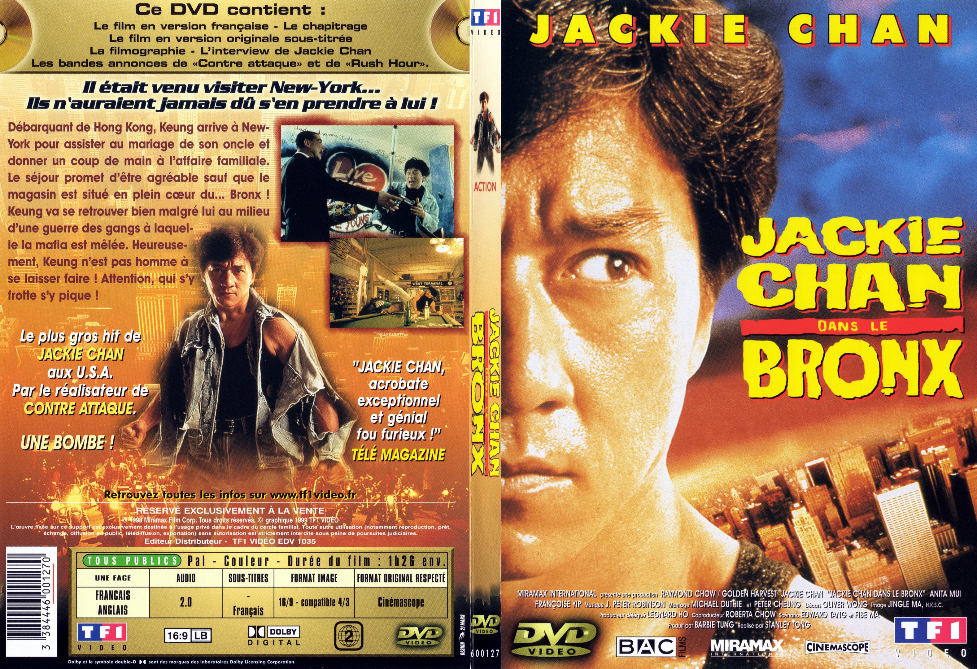 Jaquette DVD Jackie Chan dans le Bronx - SLIM v2