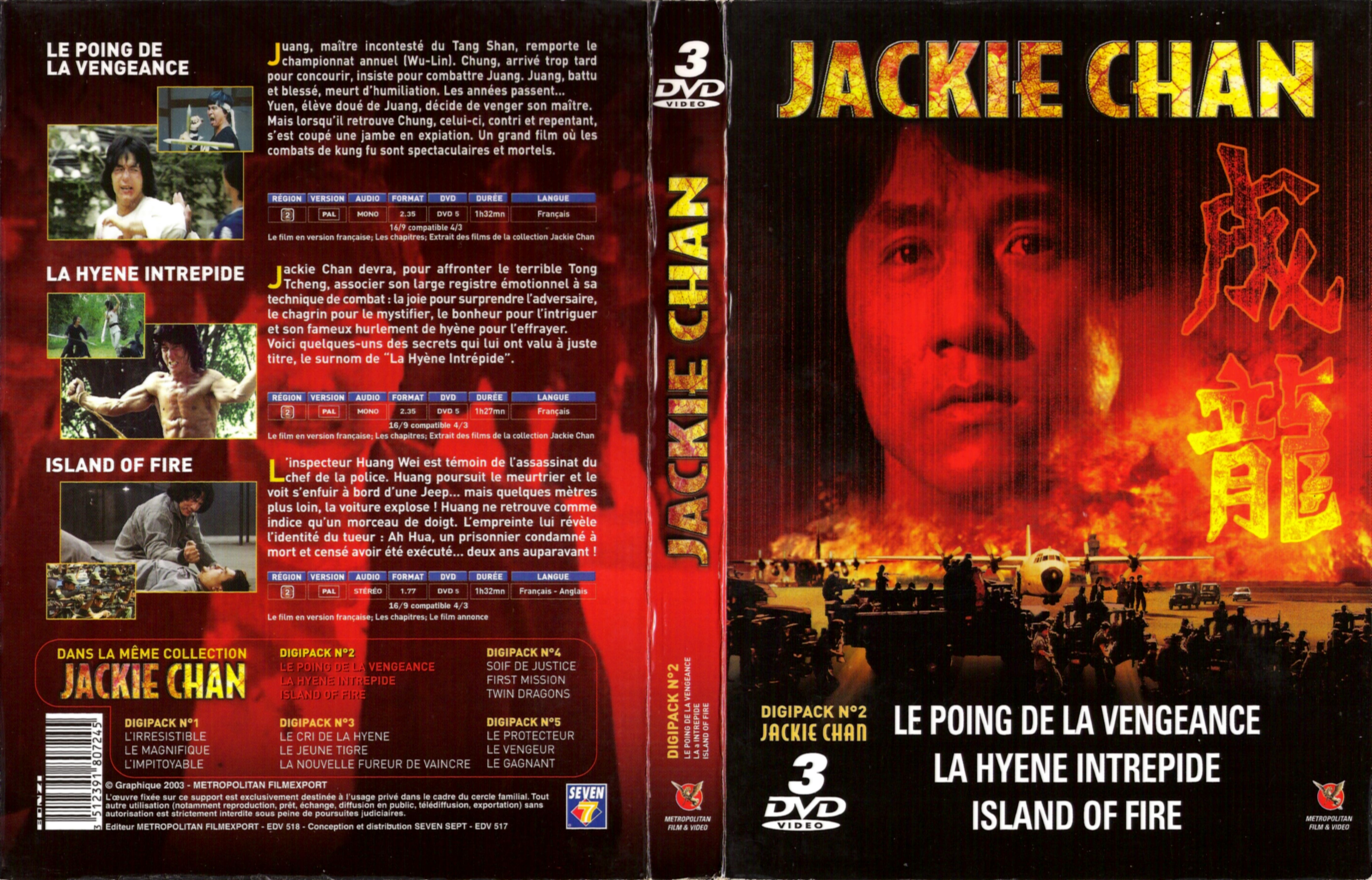 Jaquette DVD Jackie Chan digipack 2
