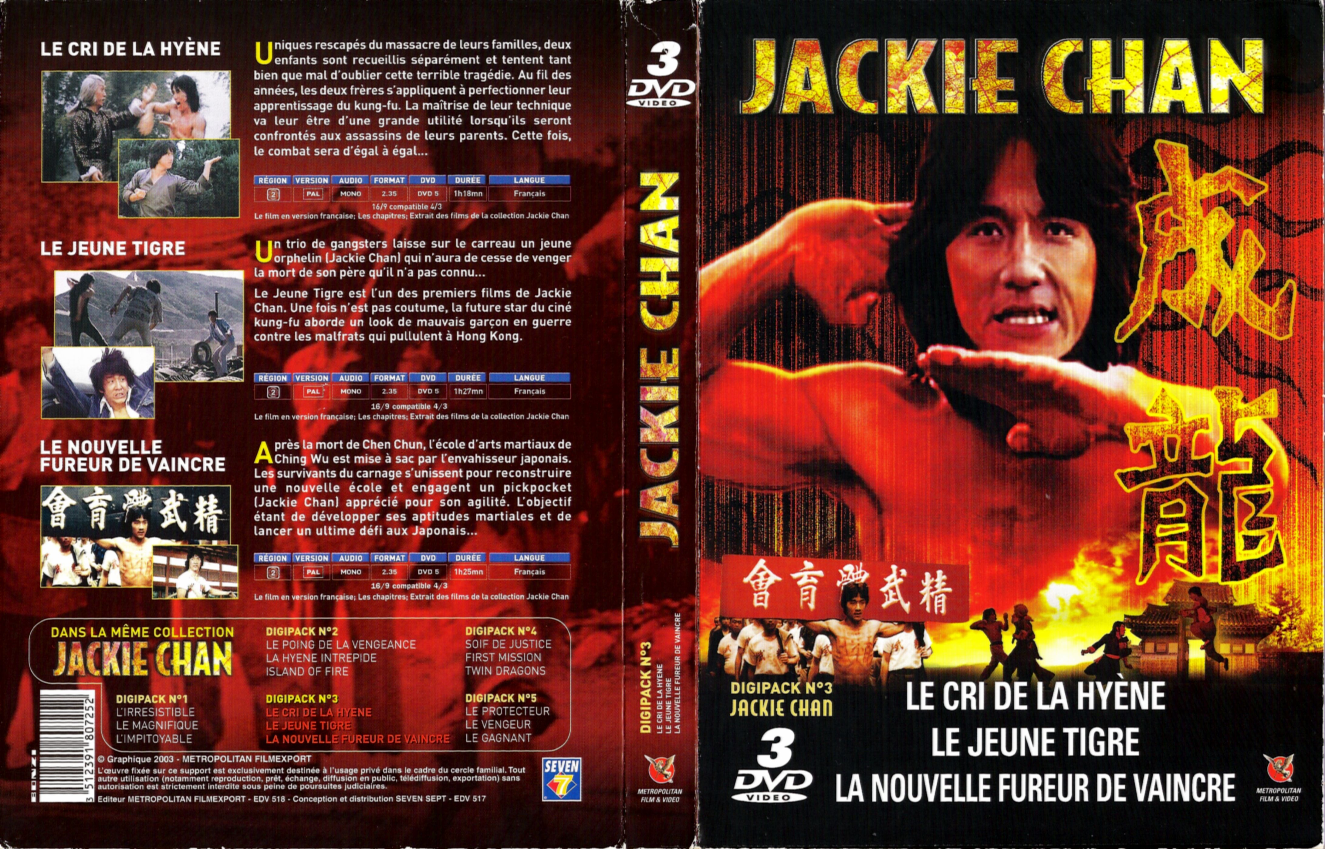 Jaquette DVD Jackie Chan digipack 4