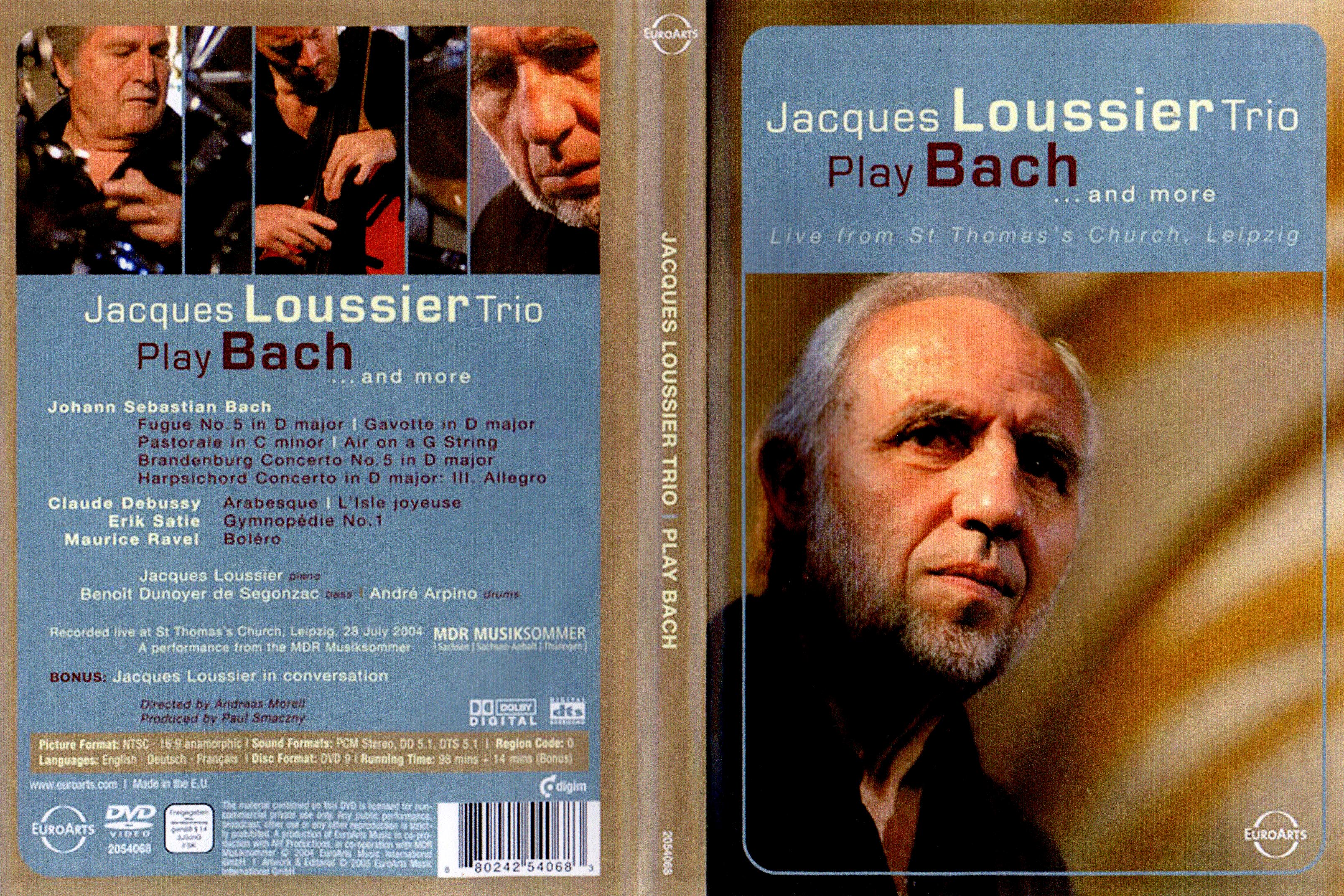 Jaquette DVD Jacques Loussier Trio - Play Bach and more