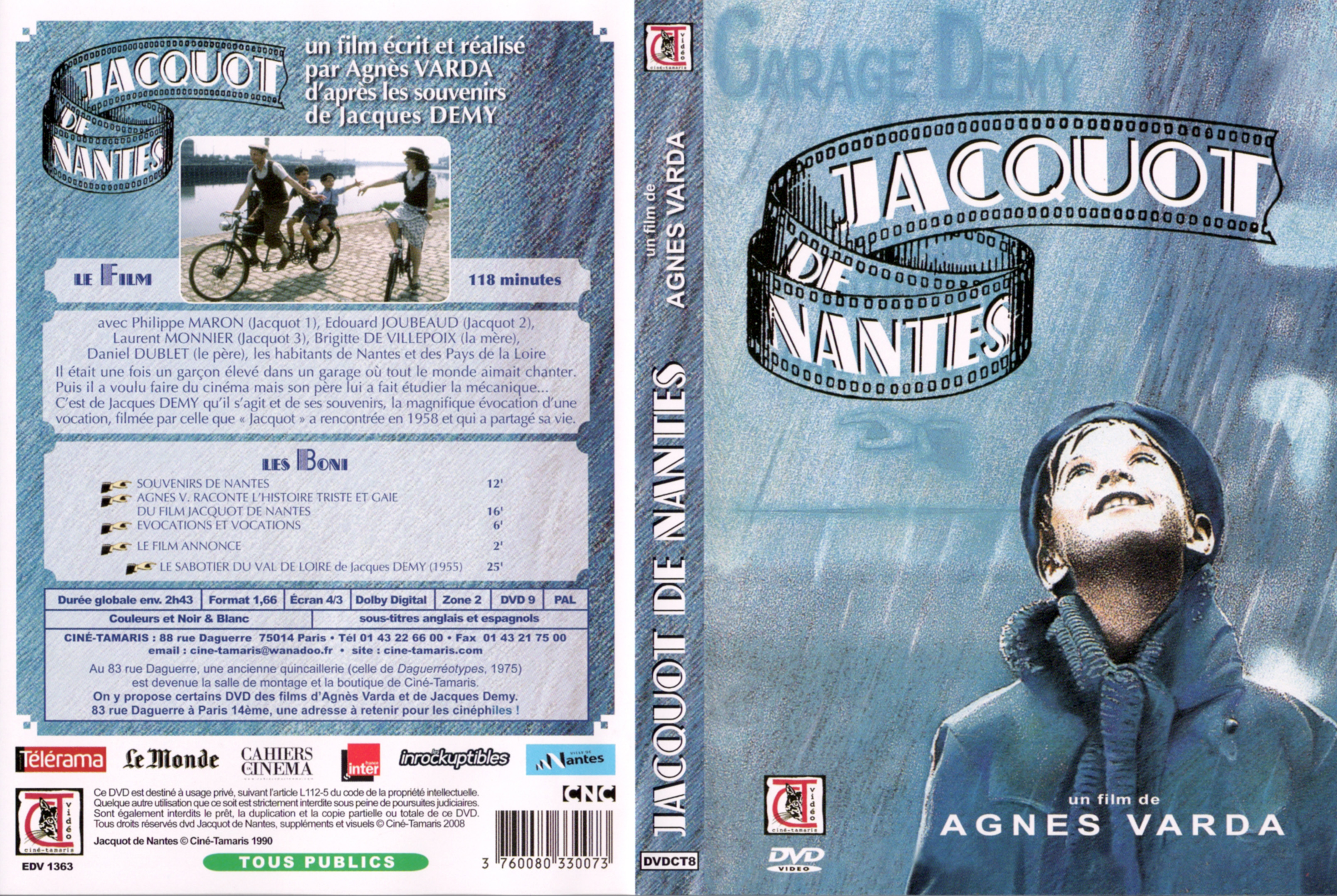 Jaquette DVD Jacquot de Nantes