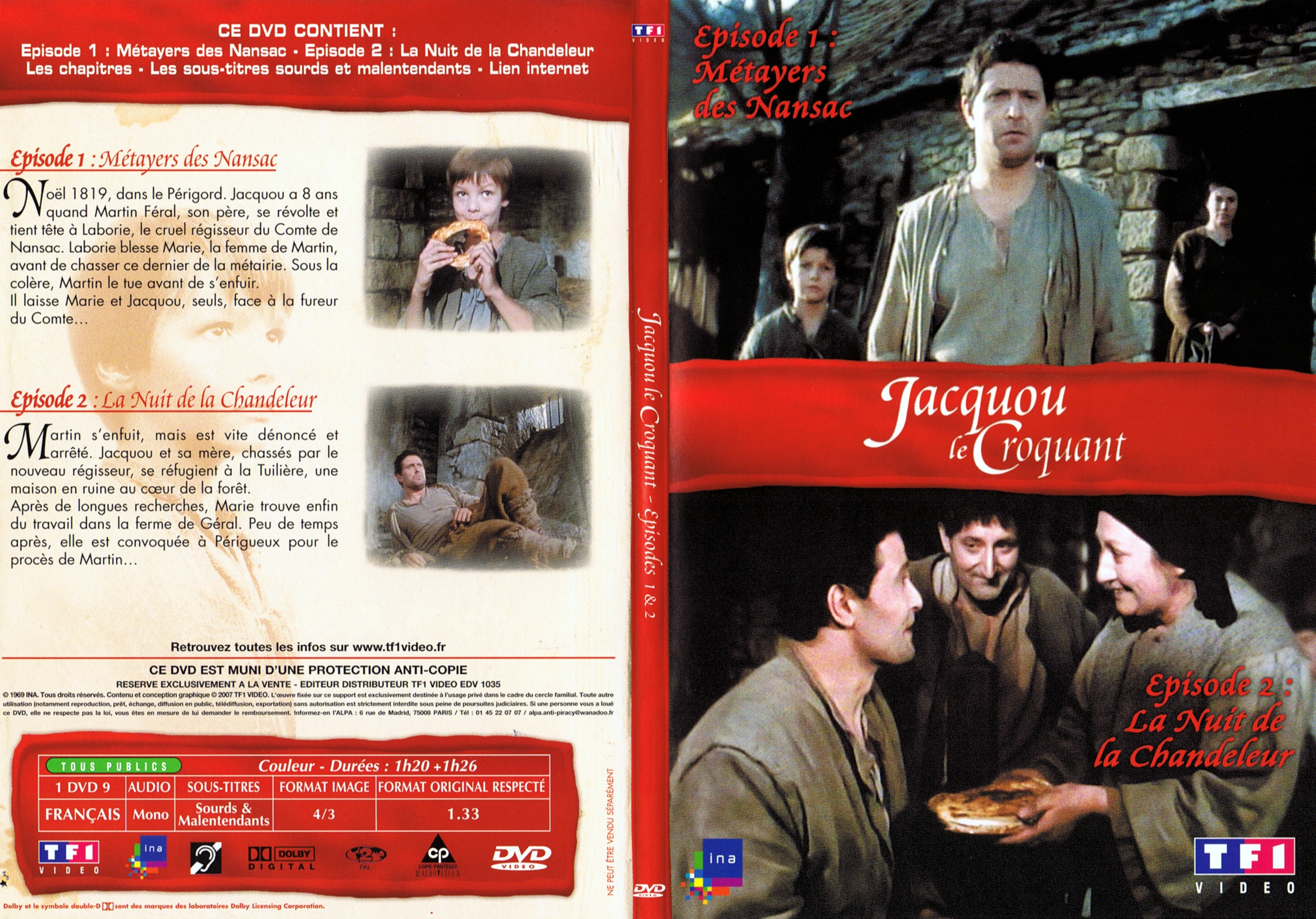 Jaquette DVD Jacquou le croquant DVD 1