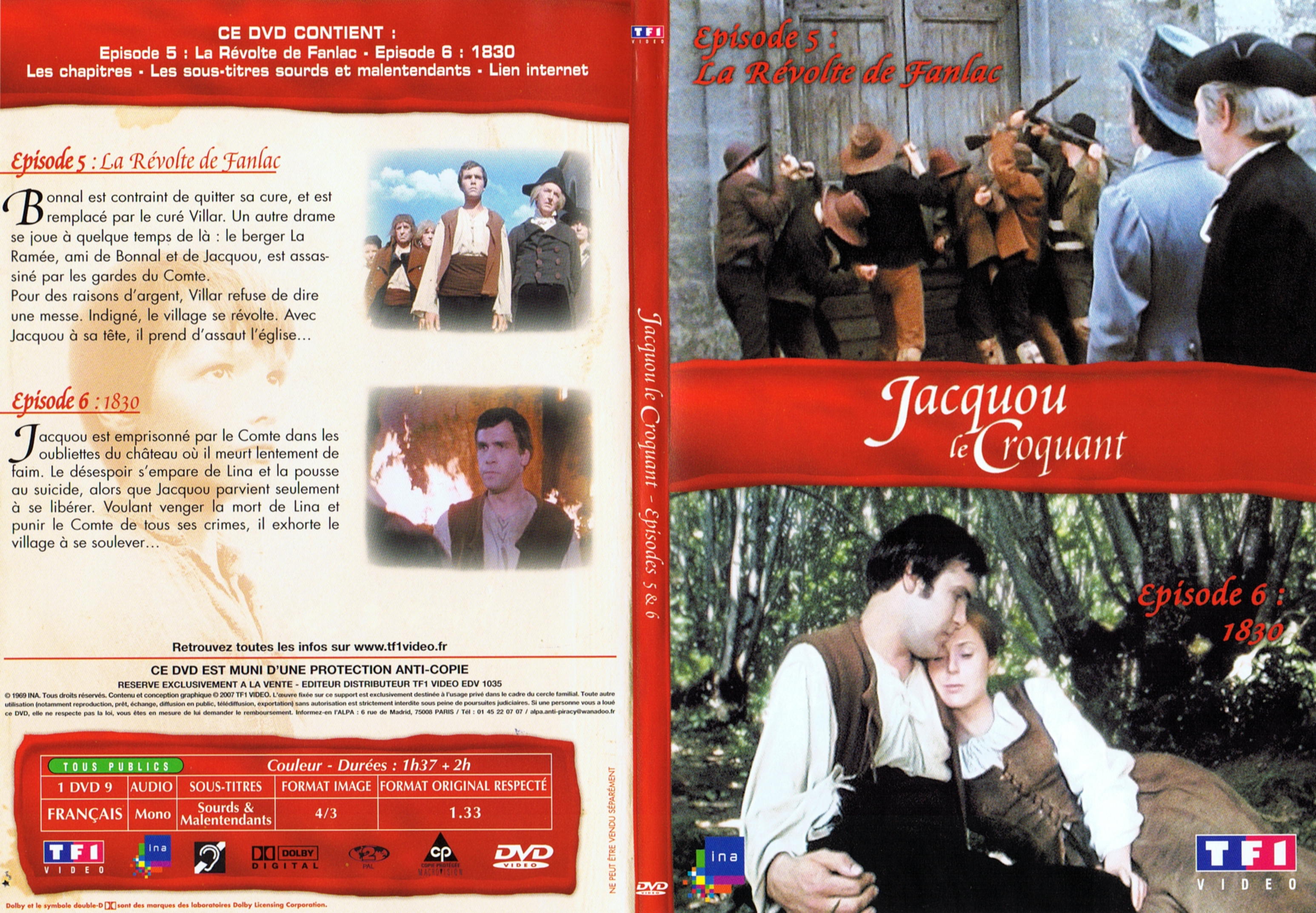 Jaquette DVD Jacquou le croquant DVD 3