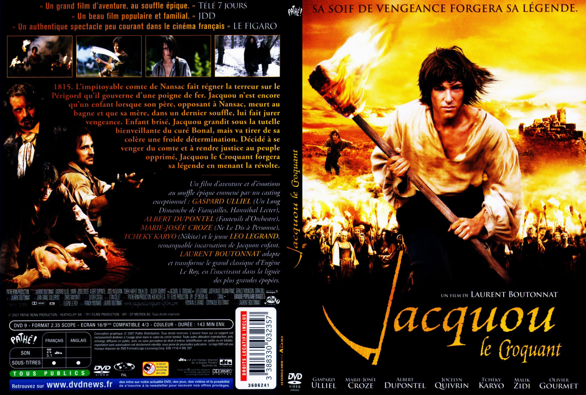 Jaquette DVD Jacquou le croquant - SLIM