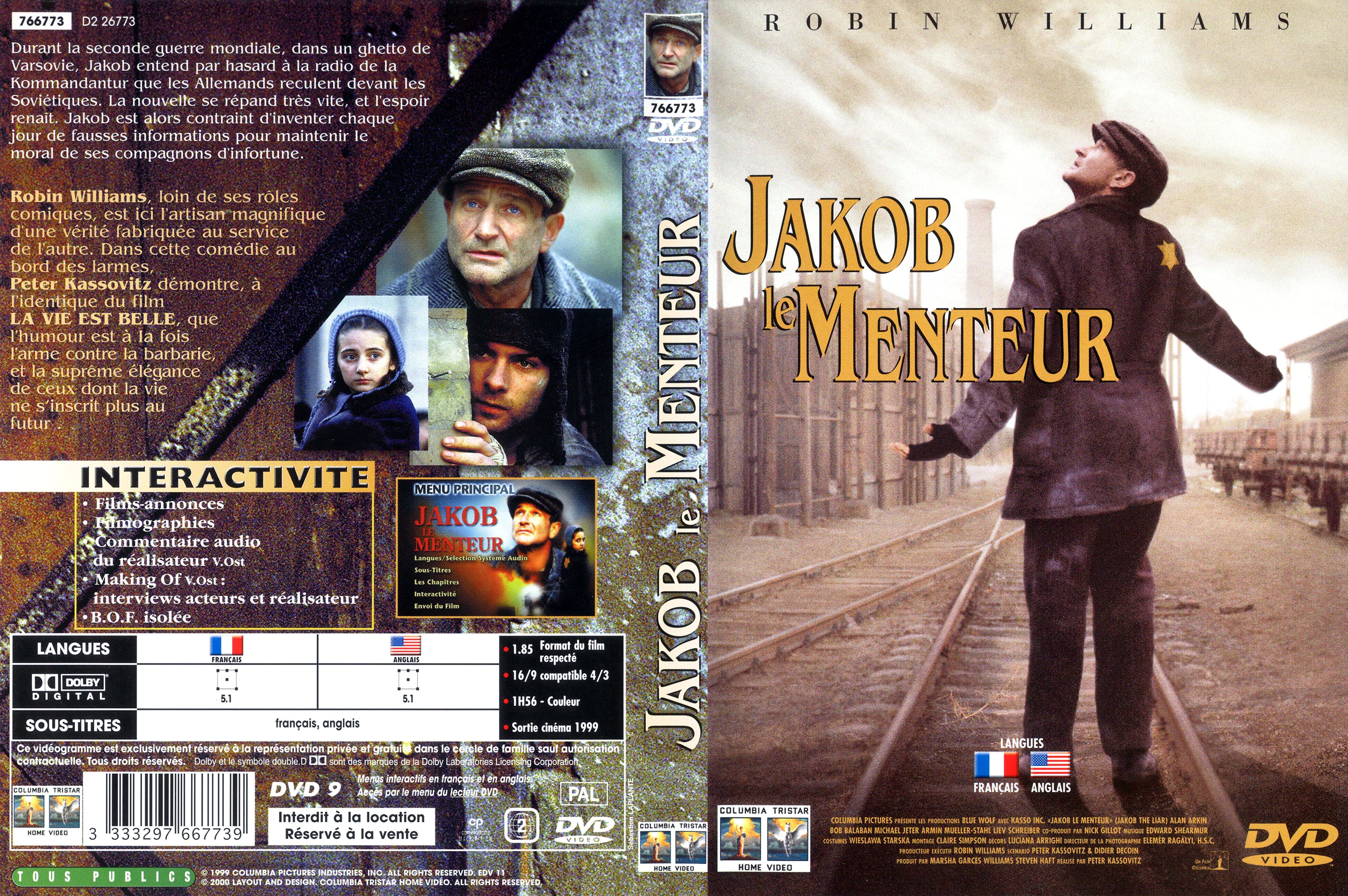 Jaquette DVD Jakob le menteur