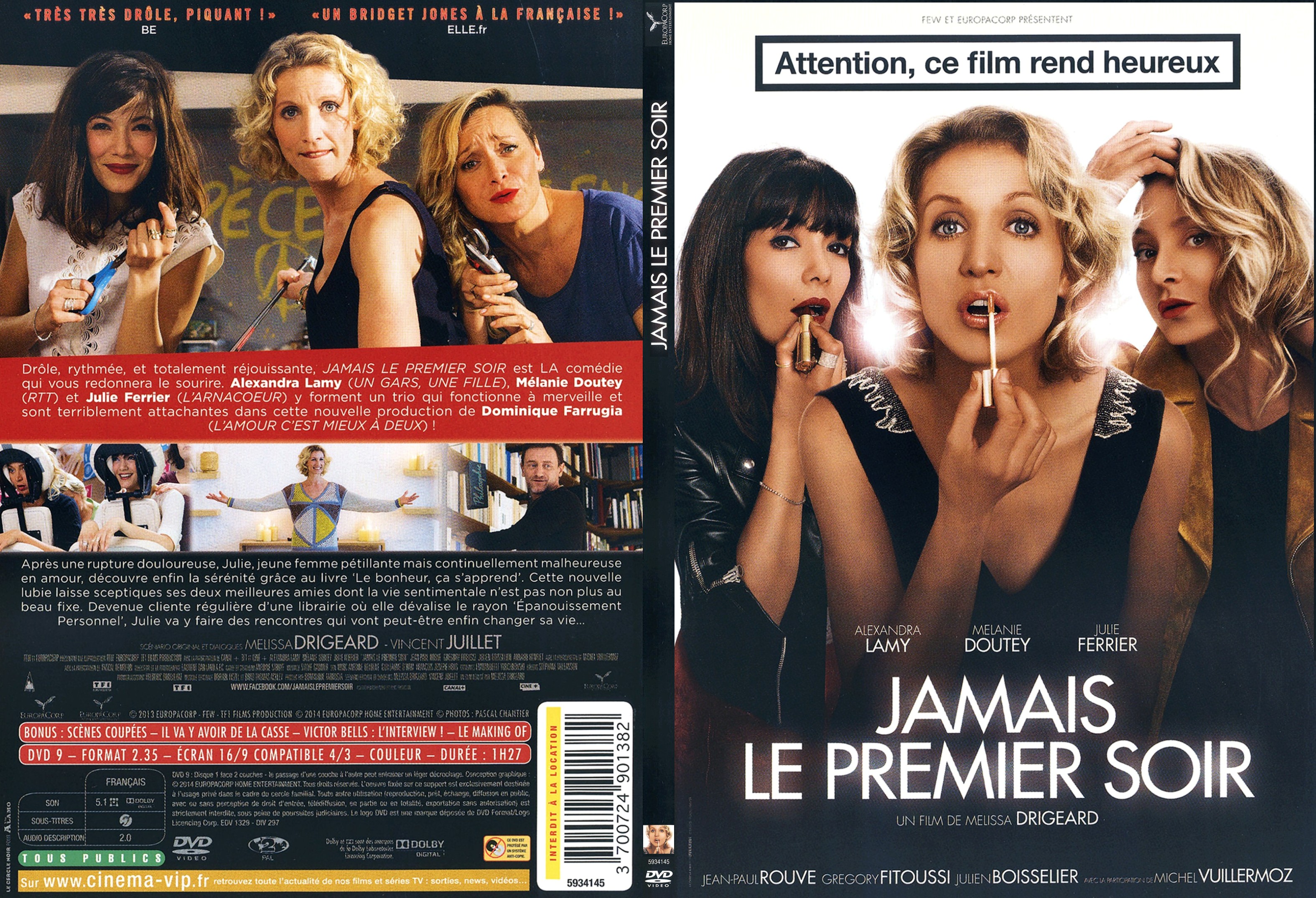 Jaquette DVD Jamais Le Premier Soir - SLIM