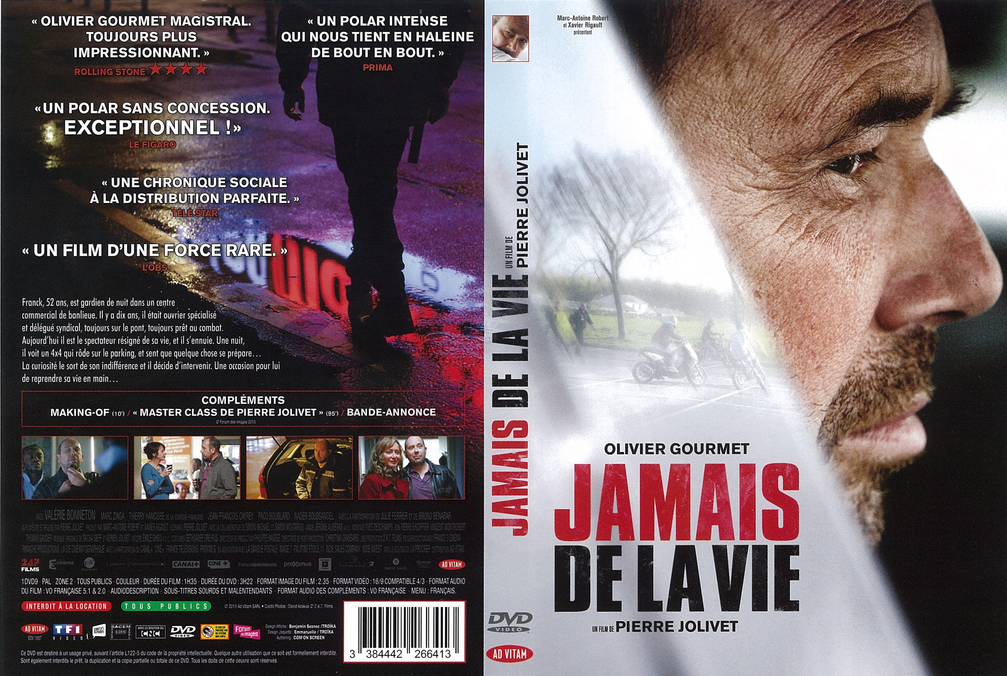 Jaquette DVD Jamais de la vie