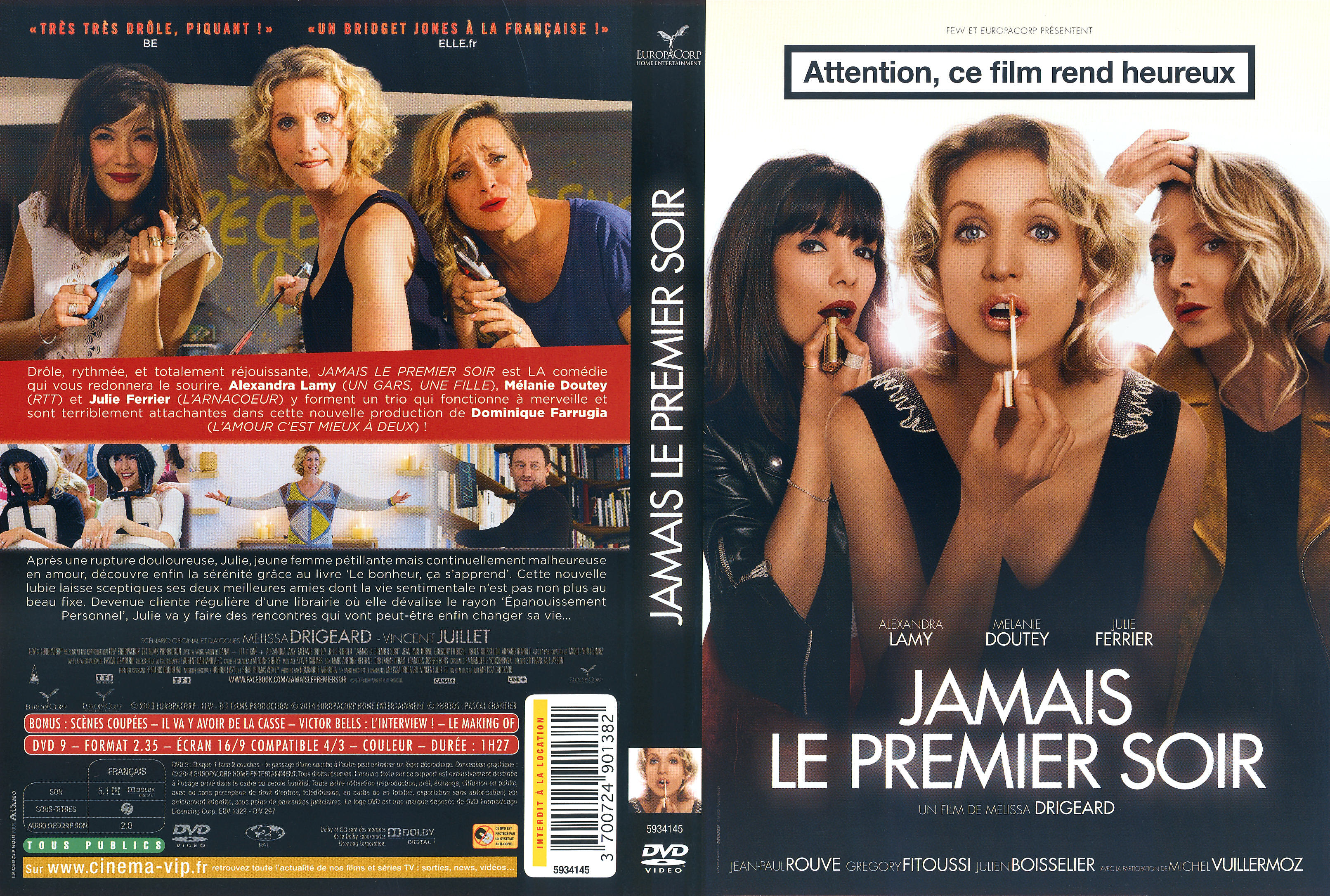 Jaquette DVD Jamais le premier soir