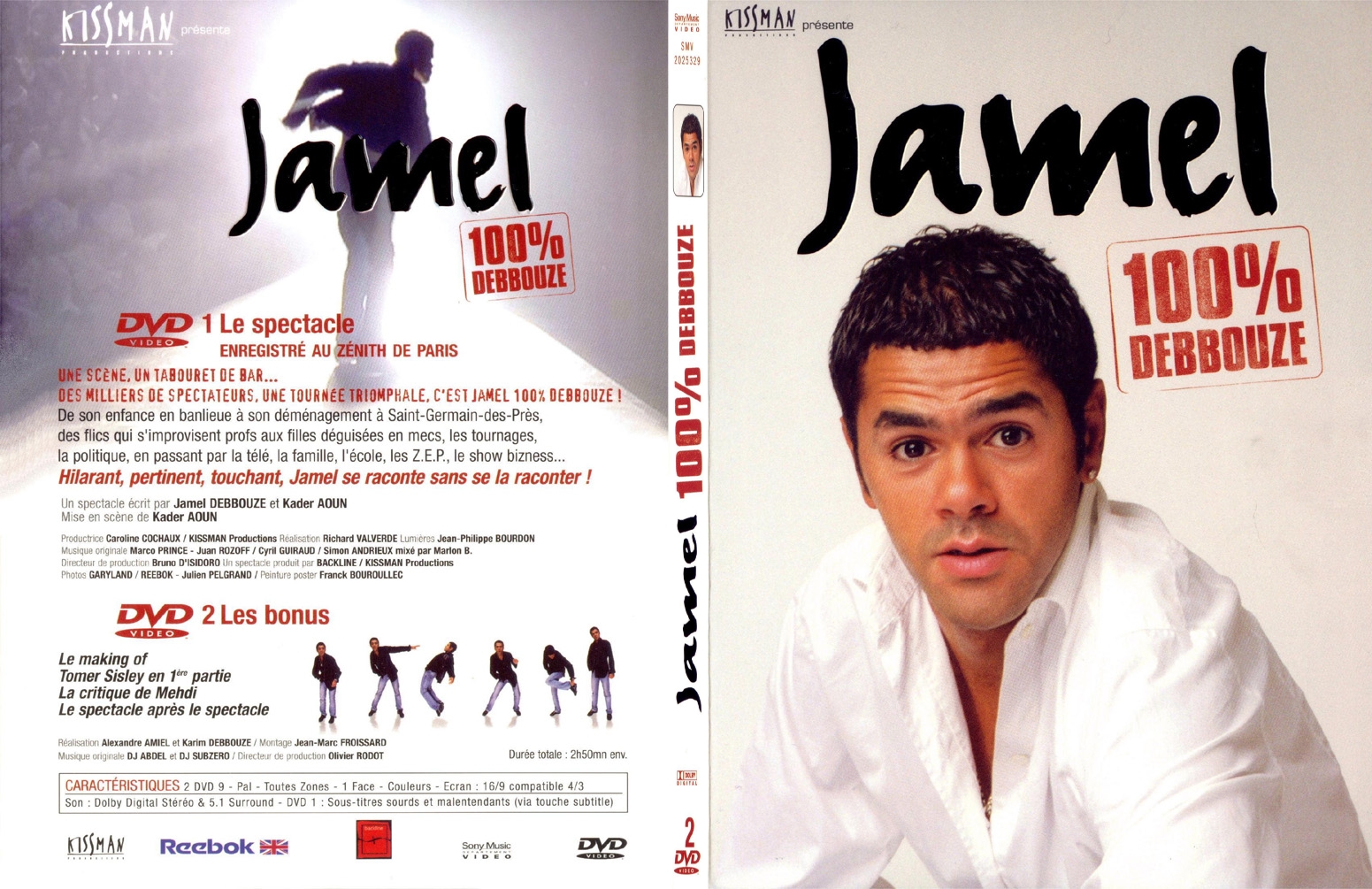 Jaquette DVD Jamel 100 debbouze - SLIM
