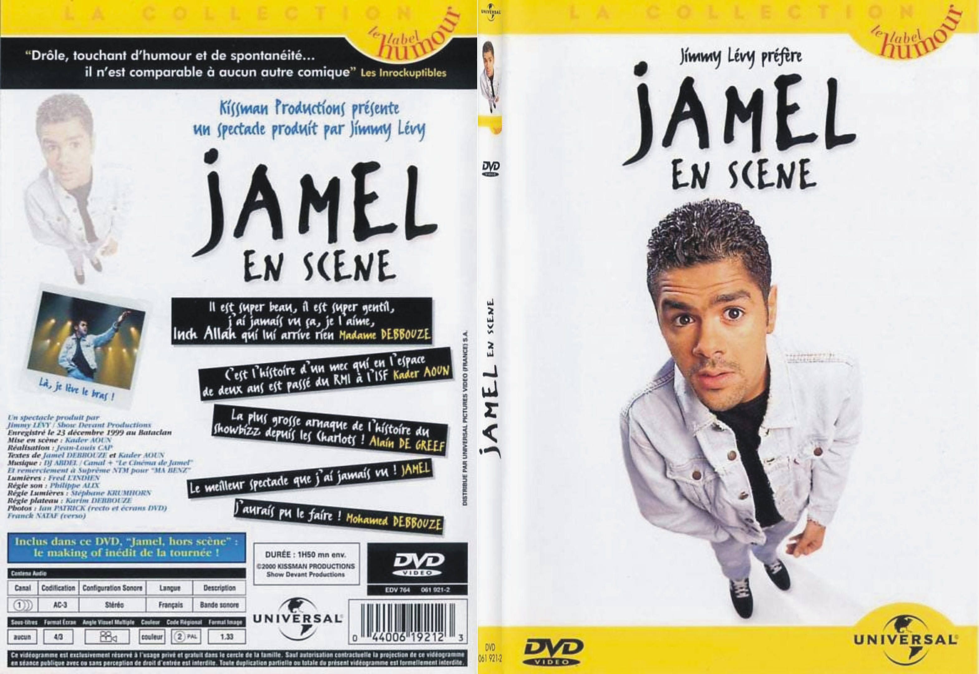 Jaquette DVD Jamel en scene - SLIM