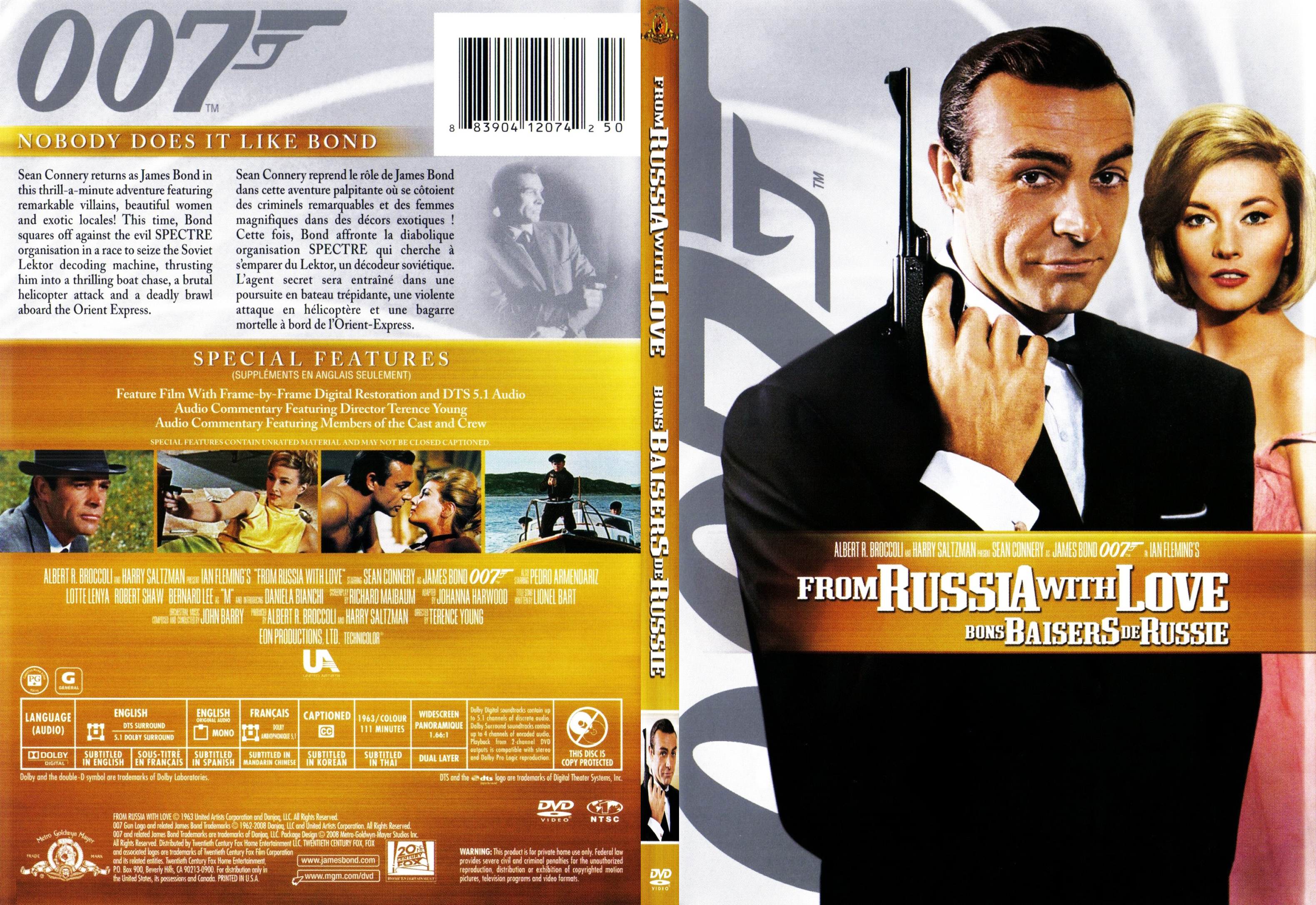Jaquette DVD James Bond 007 Bons baisers de Russie - SLIM v2