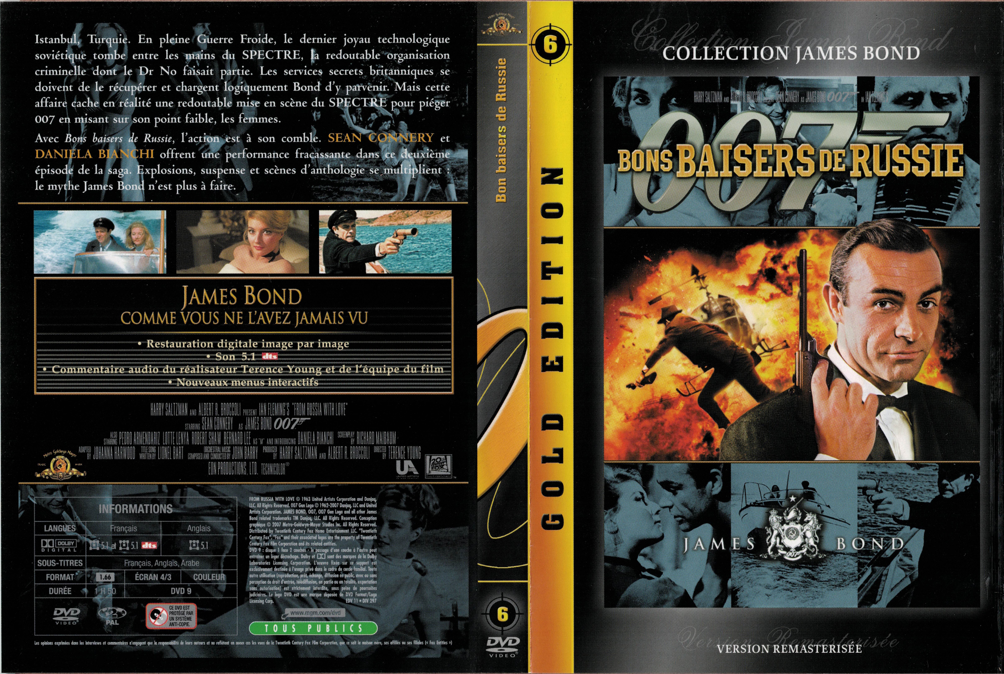 Jaquette DVD James Bond 007 Bons baisers de Russie v3