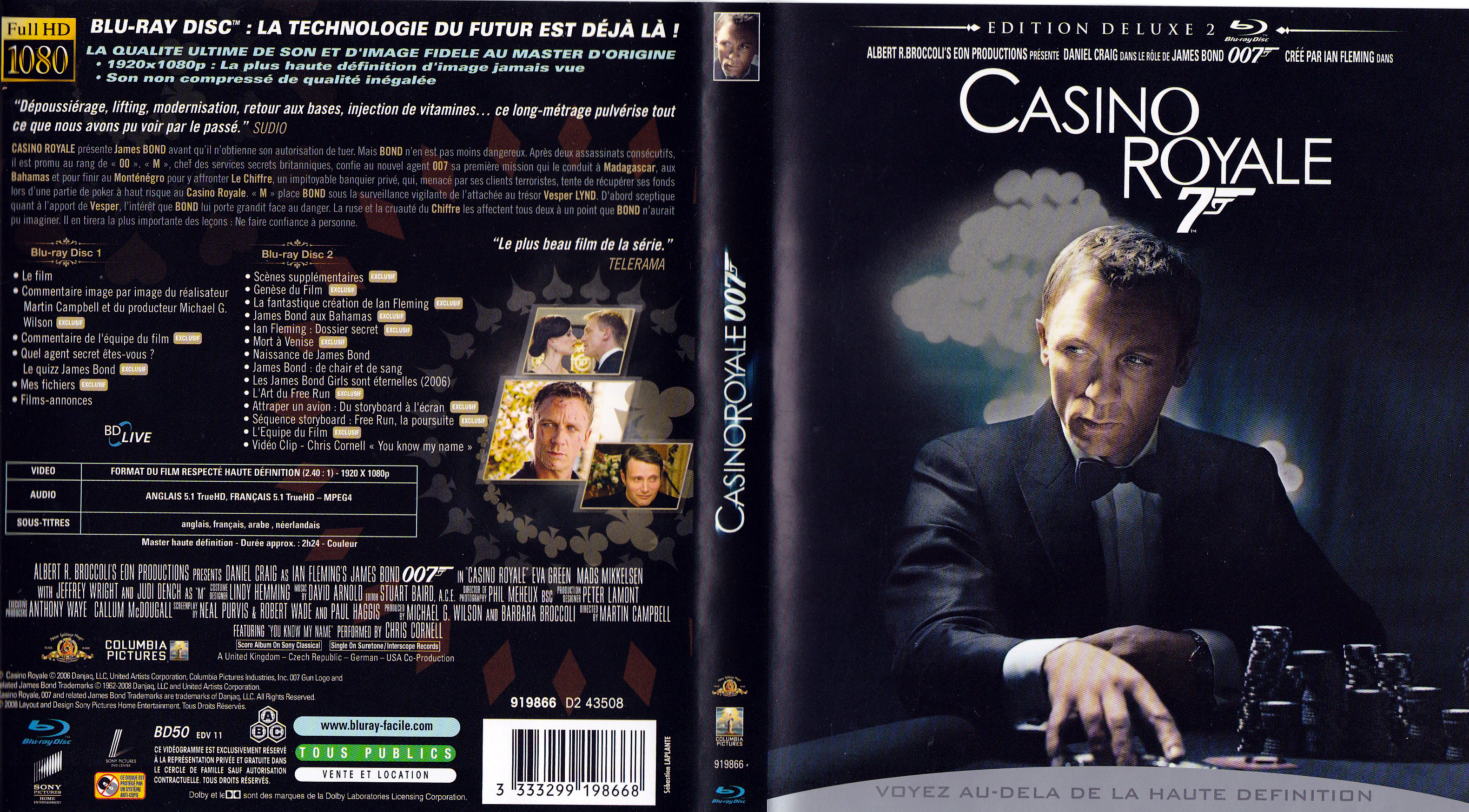 Jaquette DVD James Bond 007 Casino royale (BLU-RAY) v2