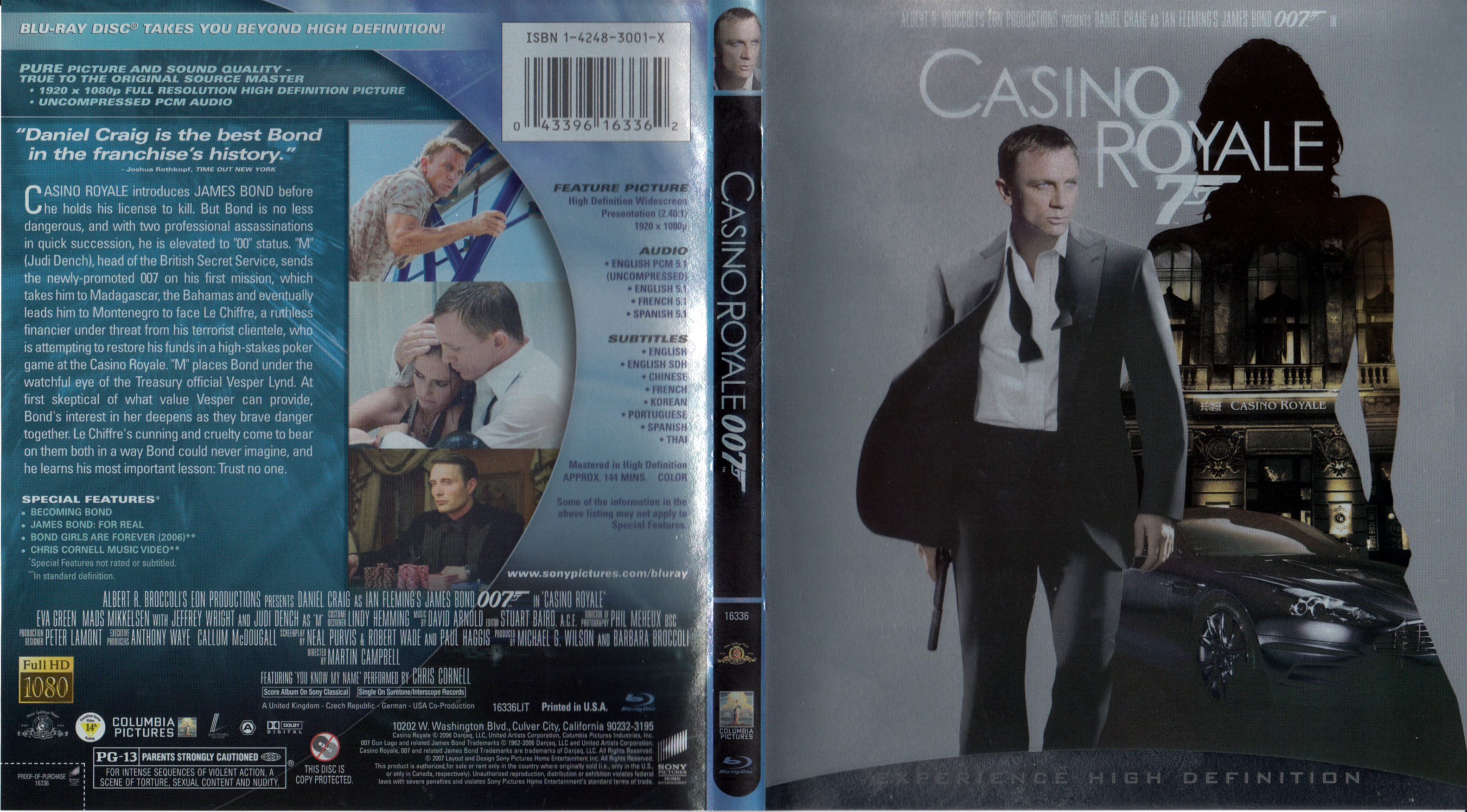 Jaquette DVD James Bond 007 Casino royale (BLU-RAY) v3
