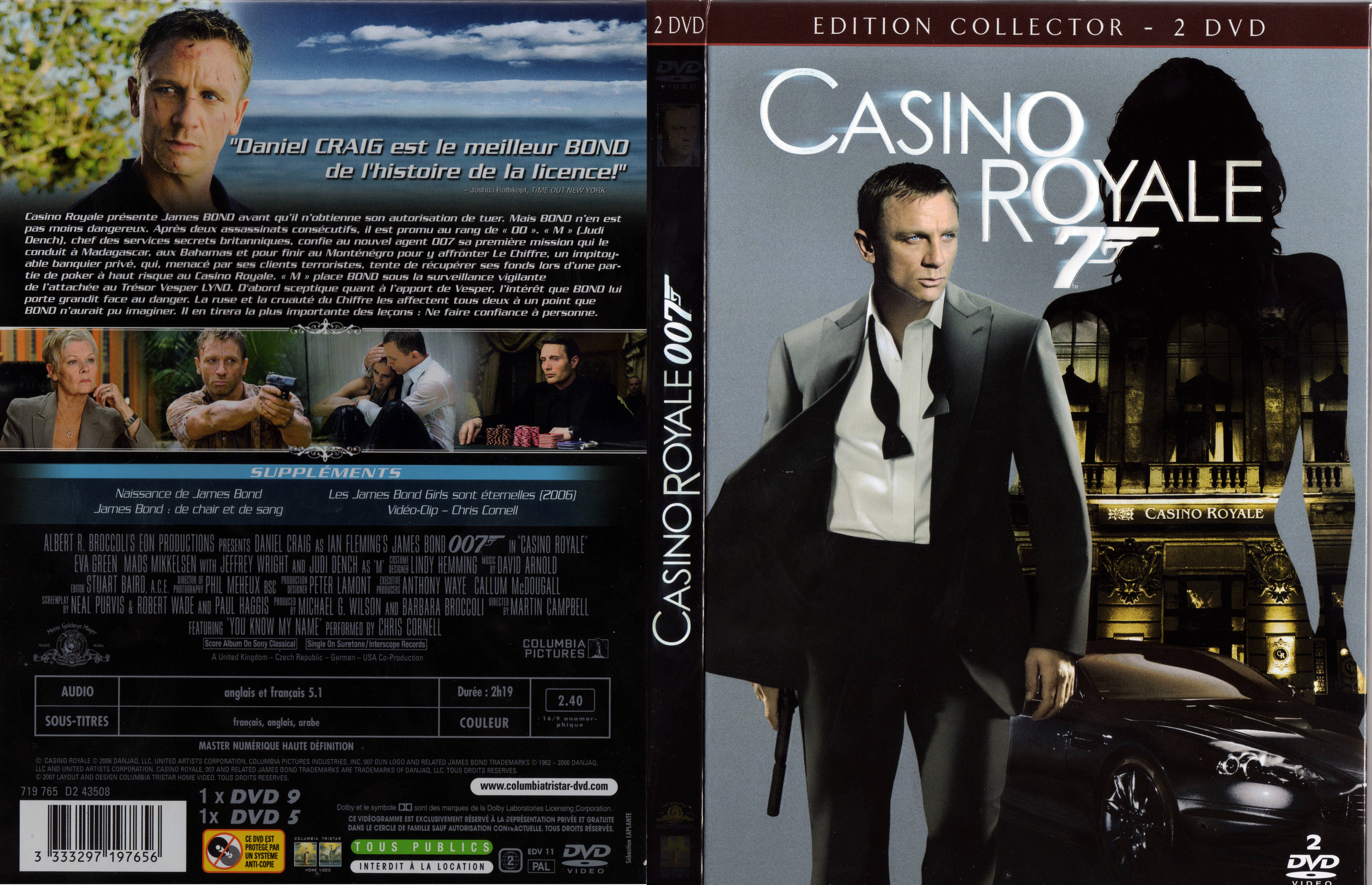 Jaquette DVD James Bond 007 Casino royale v3