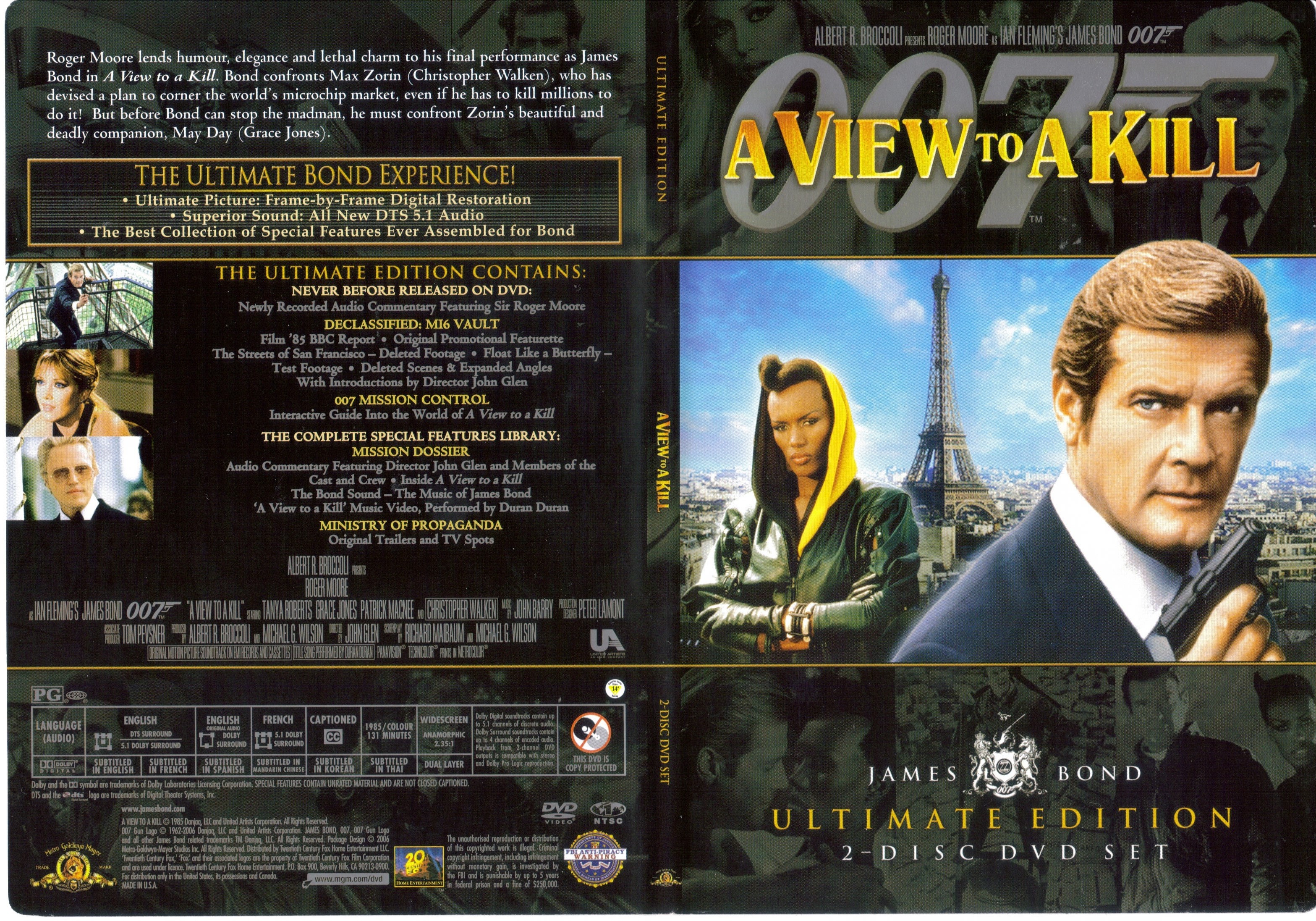 Jaquette DVD James Bond 007 Dangereusement votre Ultimate Edition - SLIM (Canadienne)