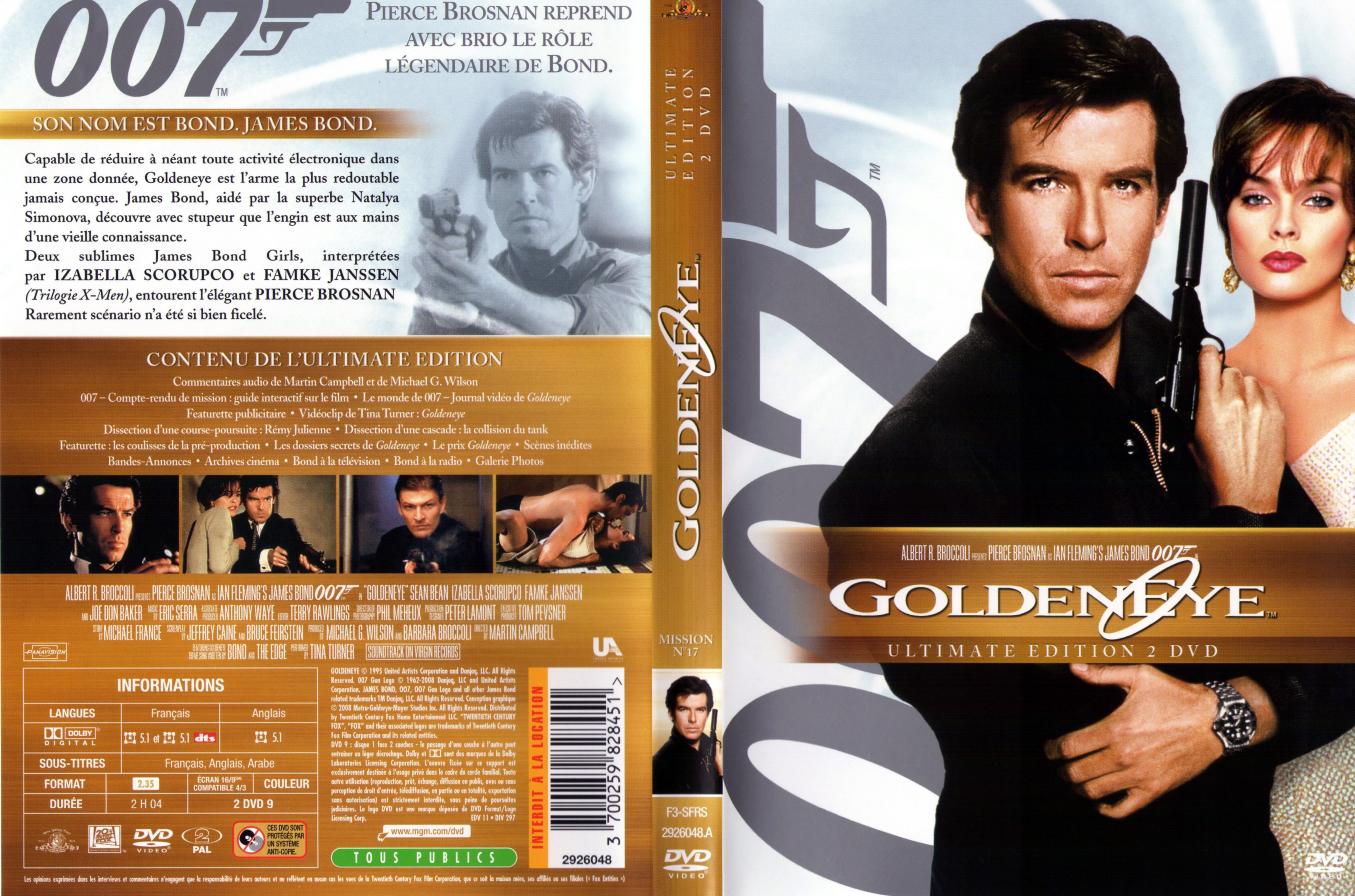 Jaquette DVD James Bond 007 Goldeneye Ultimate Edition v2