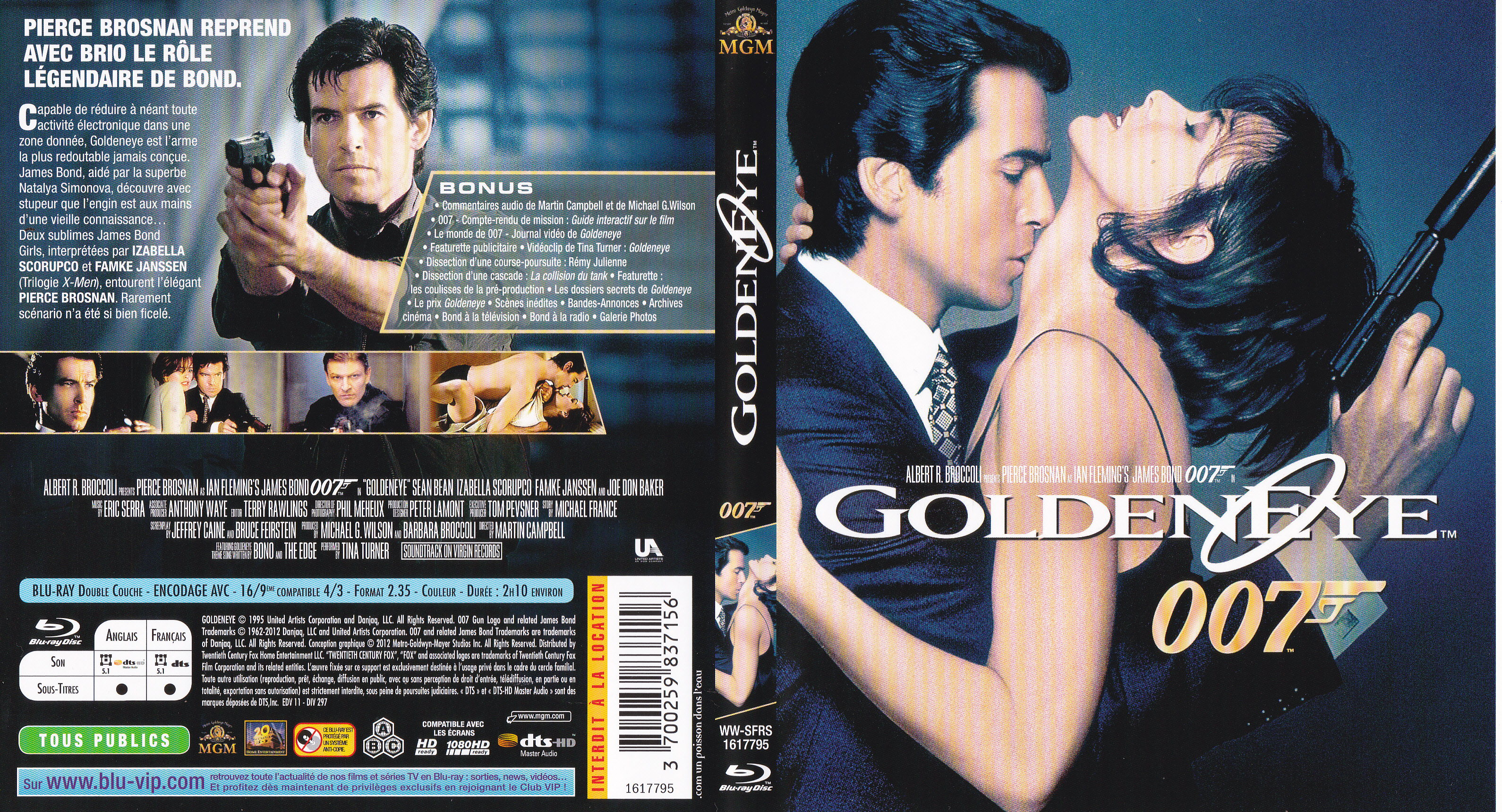Jaquette DVD James Bond 007 Goldeneye (BLU-RAY)