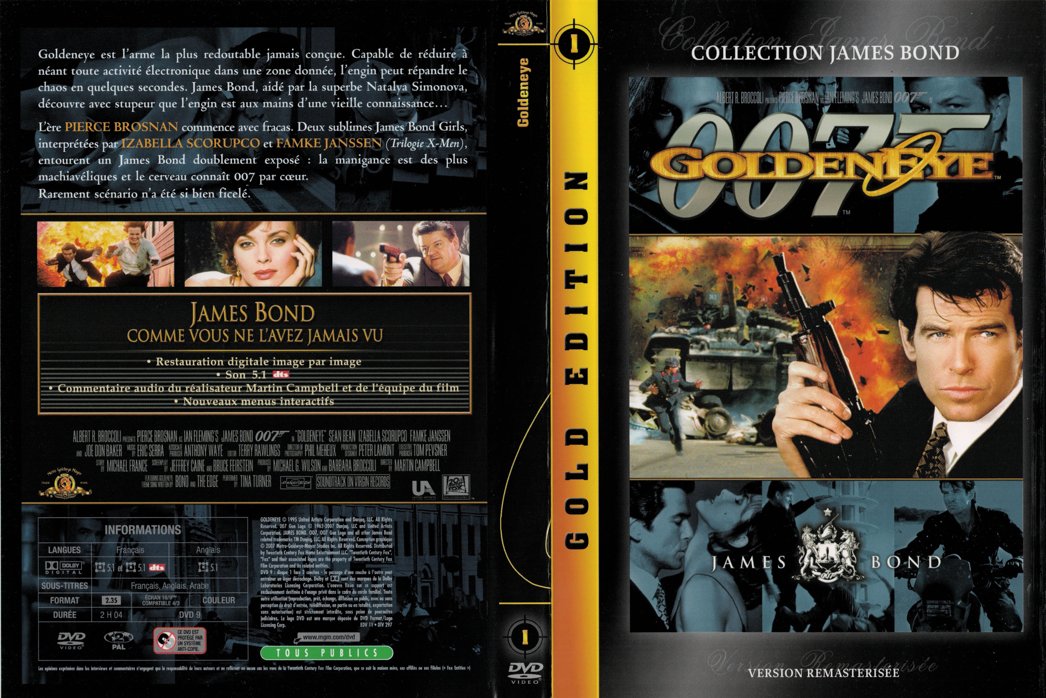 Jaquette DVD James Bond 007 Goldeneye v3