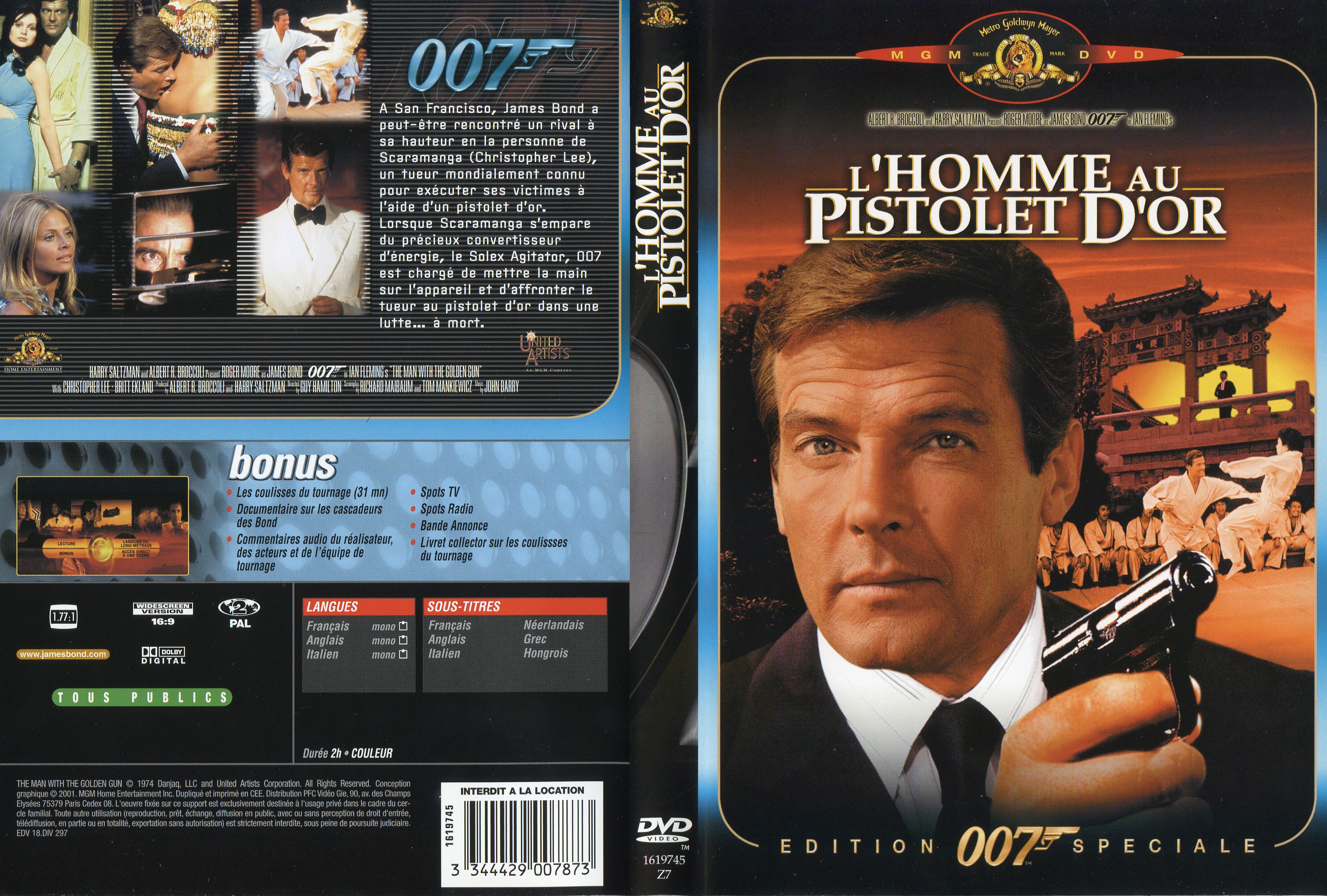 Jaquette DVD James Bond 007 L