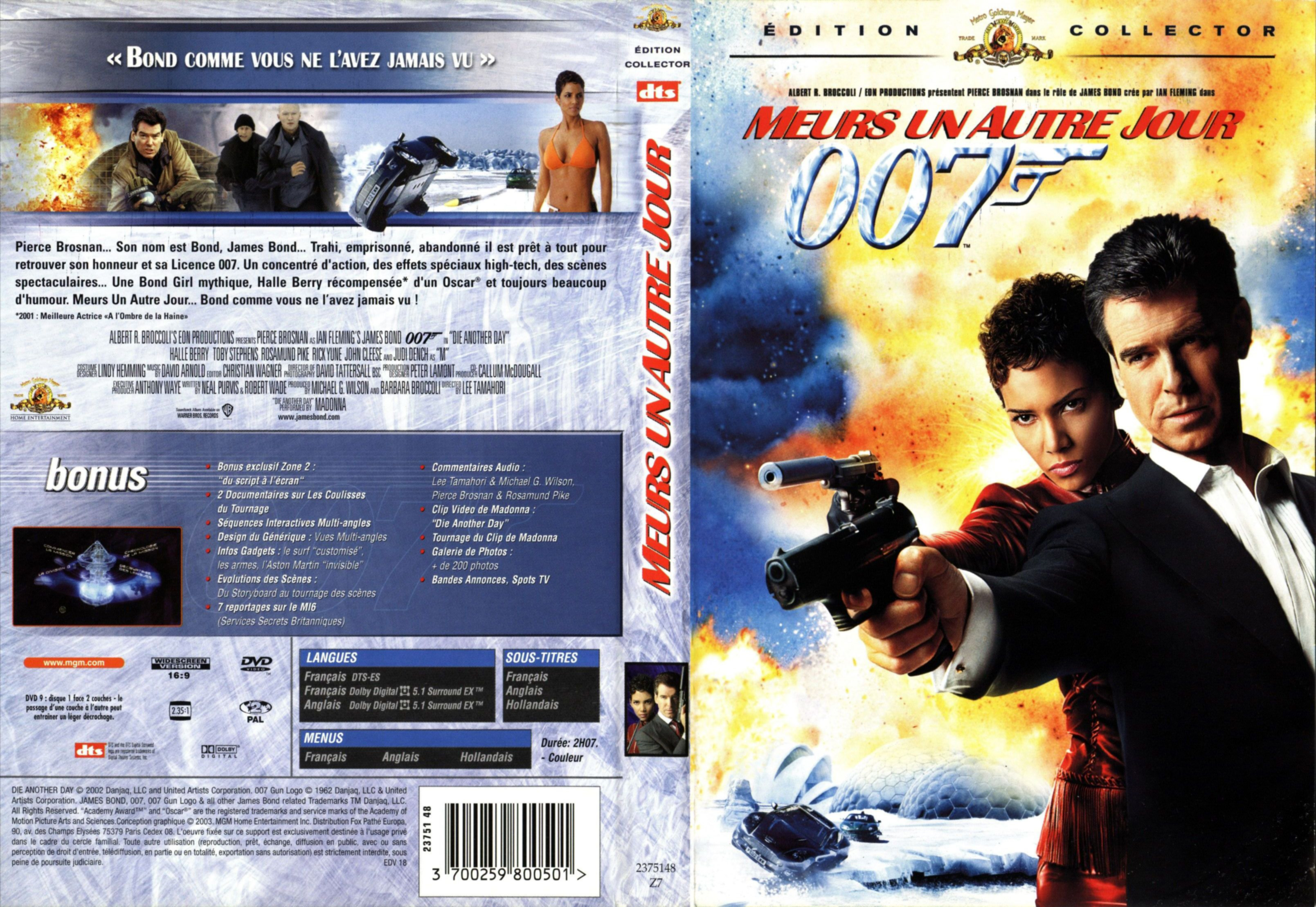 Jaquette DVD James Bond 007 Meurs un autre jour v2