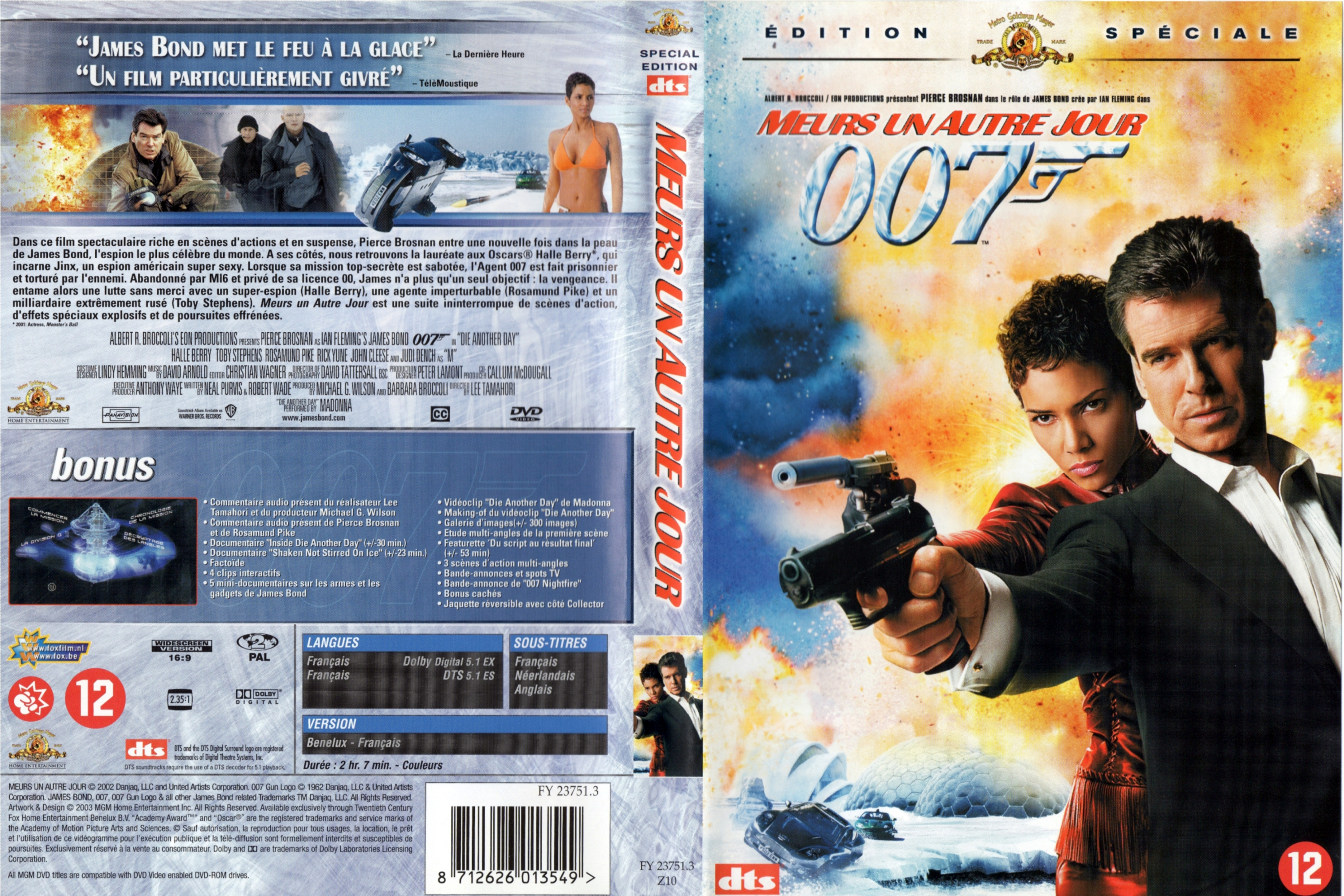 Jaquette DVD James Bond 007 Meurs un autre jour v3