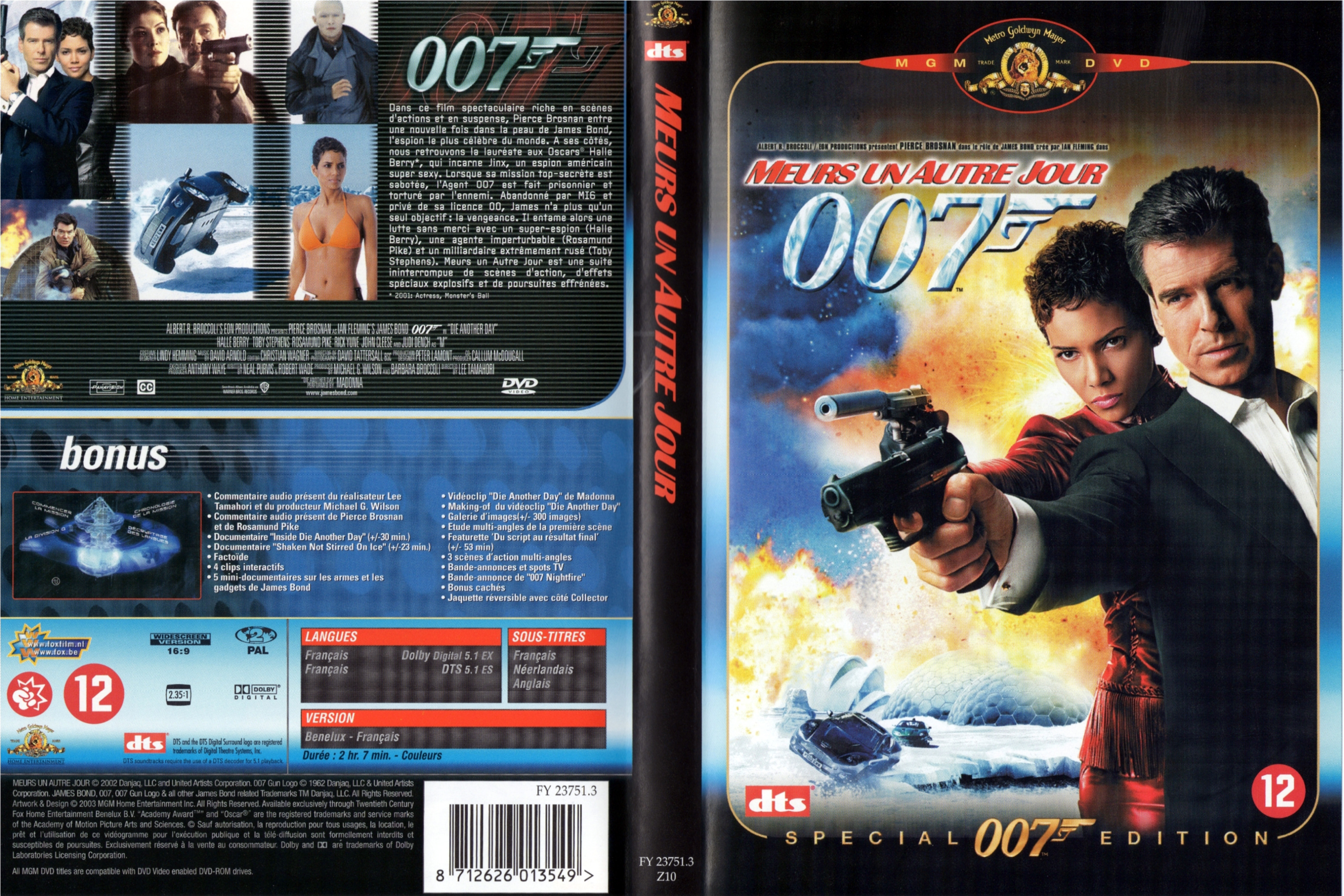 Jaquette DVD James Bond 007 Meurs un autre jour v4