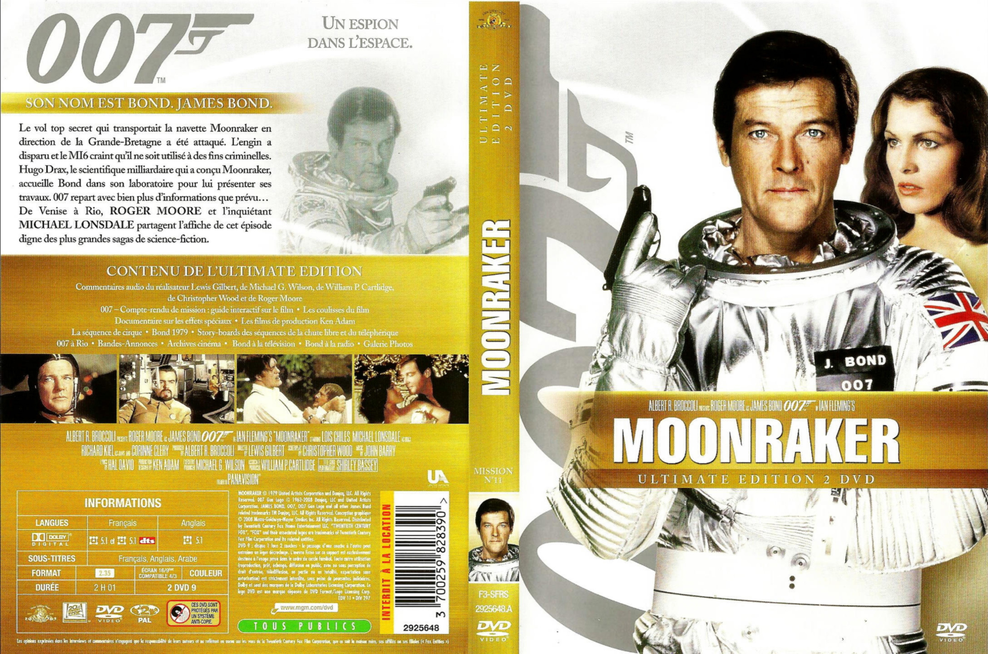 Jaquette DVD James Bond 007 Moonraker v2