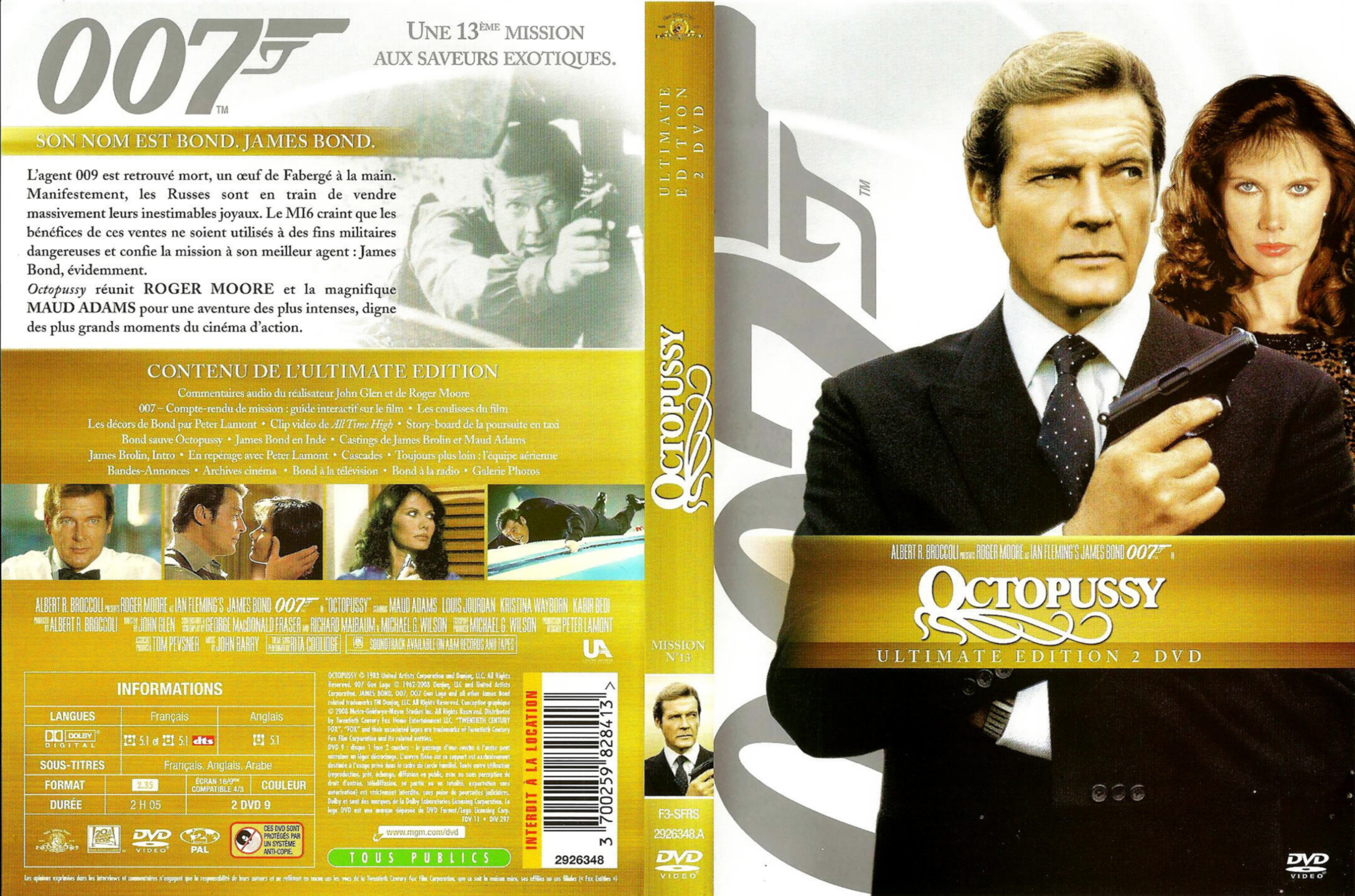 Jaquette DVD James Bond 007 Octopussy v2