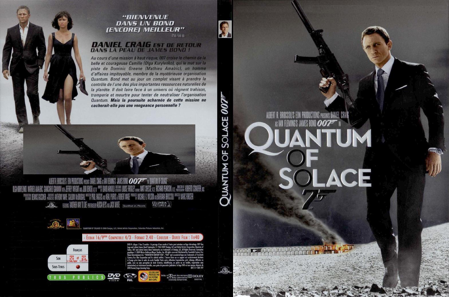 Jaquette DVD James Bond 007 Quantum of solace - SLIM
