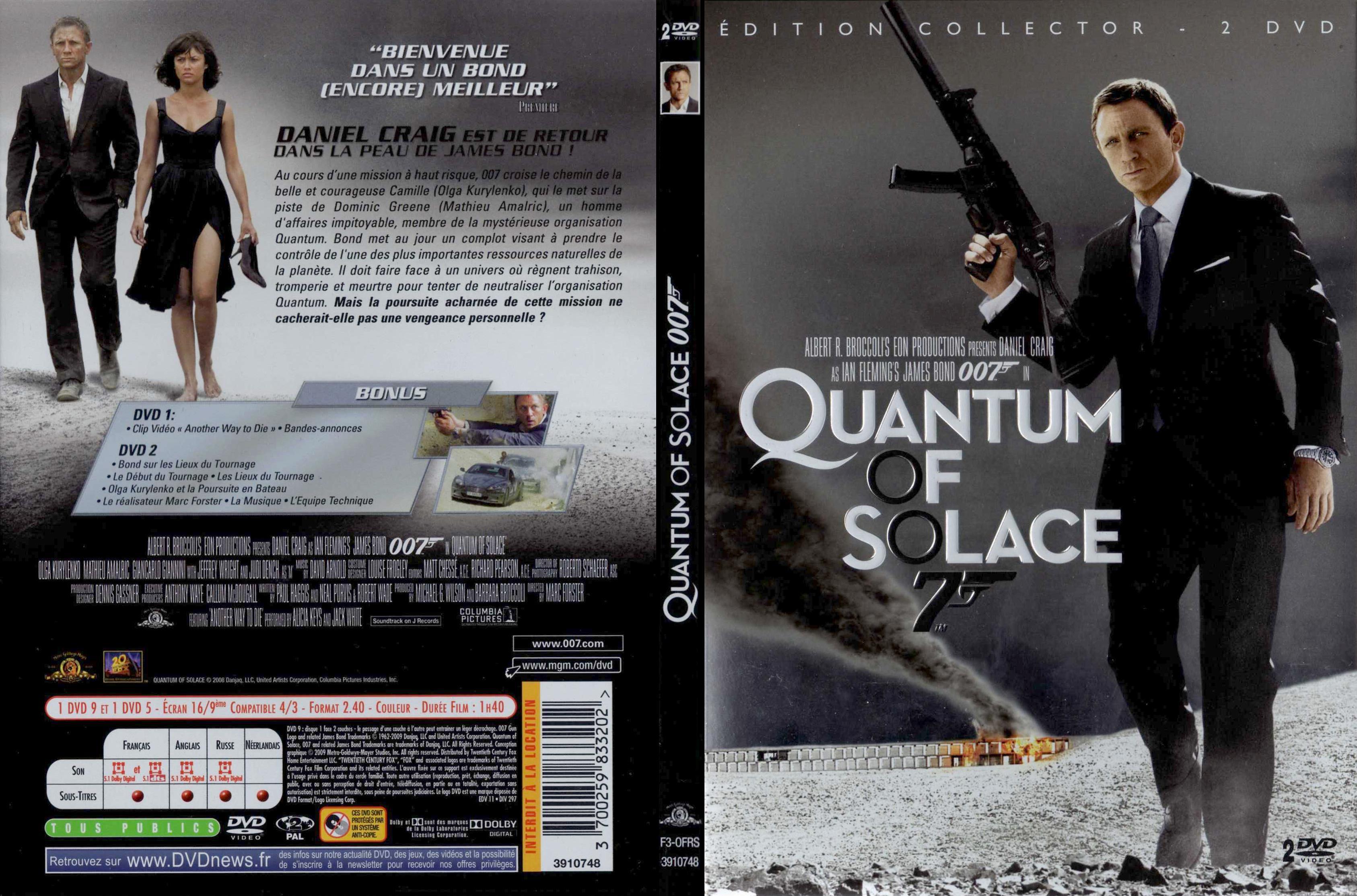 Jaquette DVD James Bond 007 Quantum of solace v2