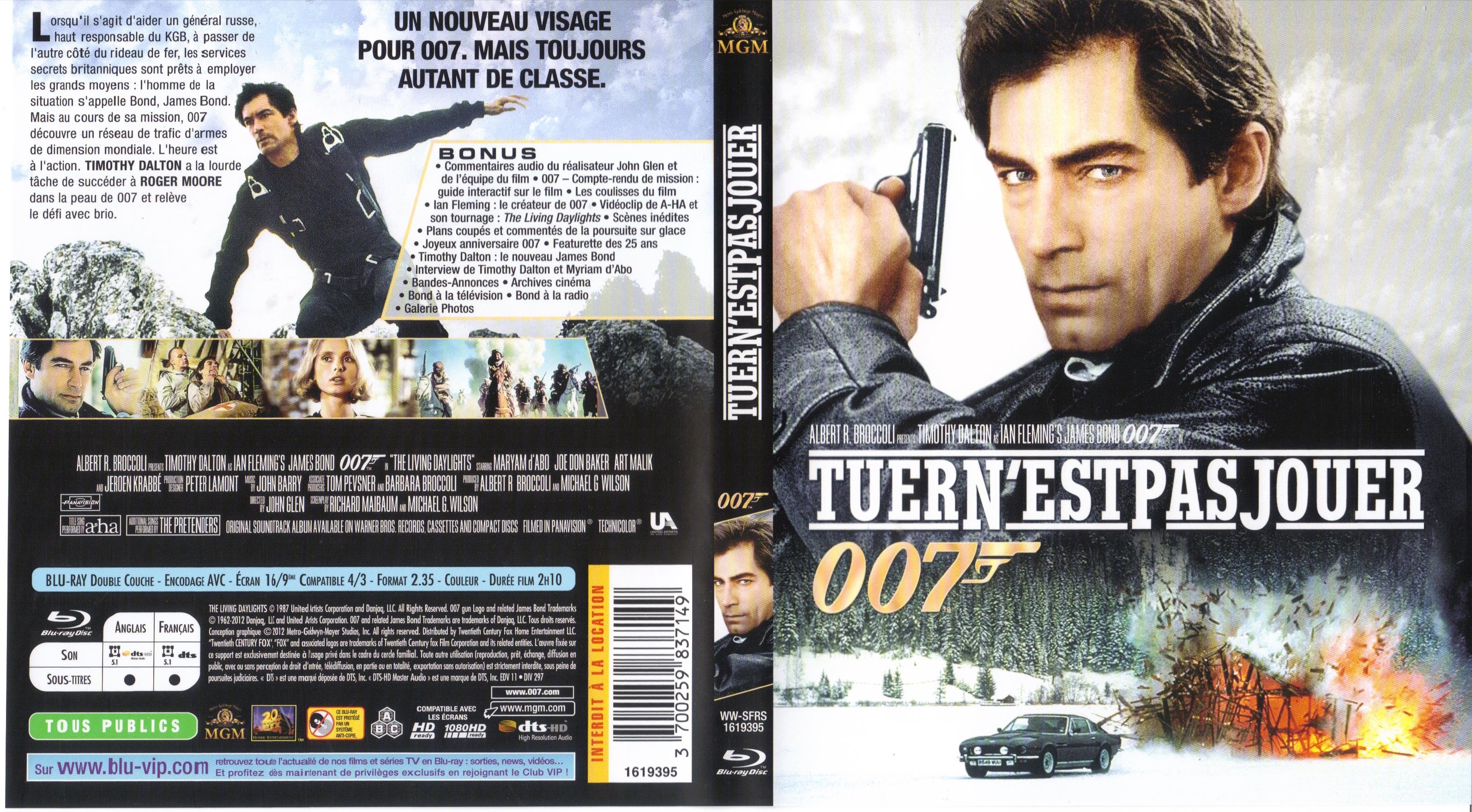 Jaquette DVD James Bond 007 Tuer n