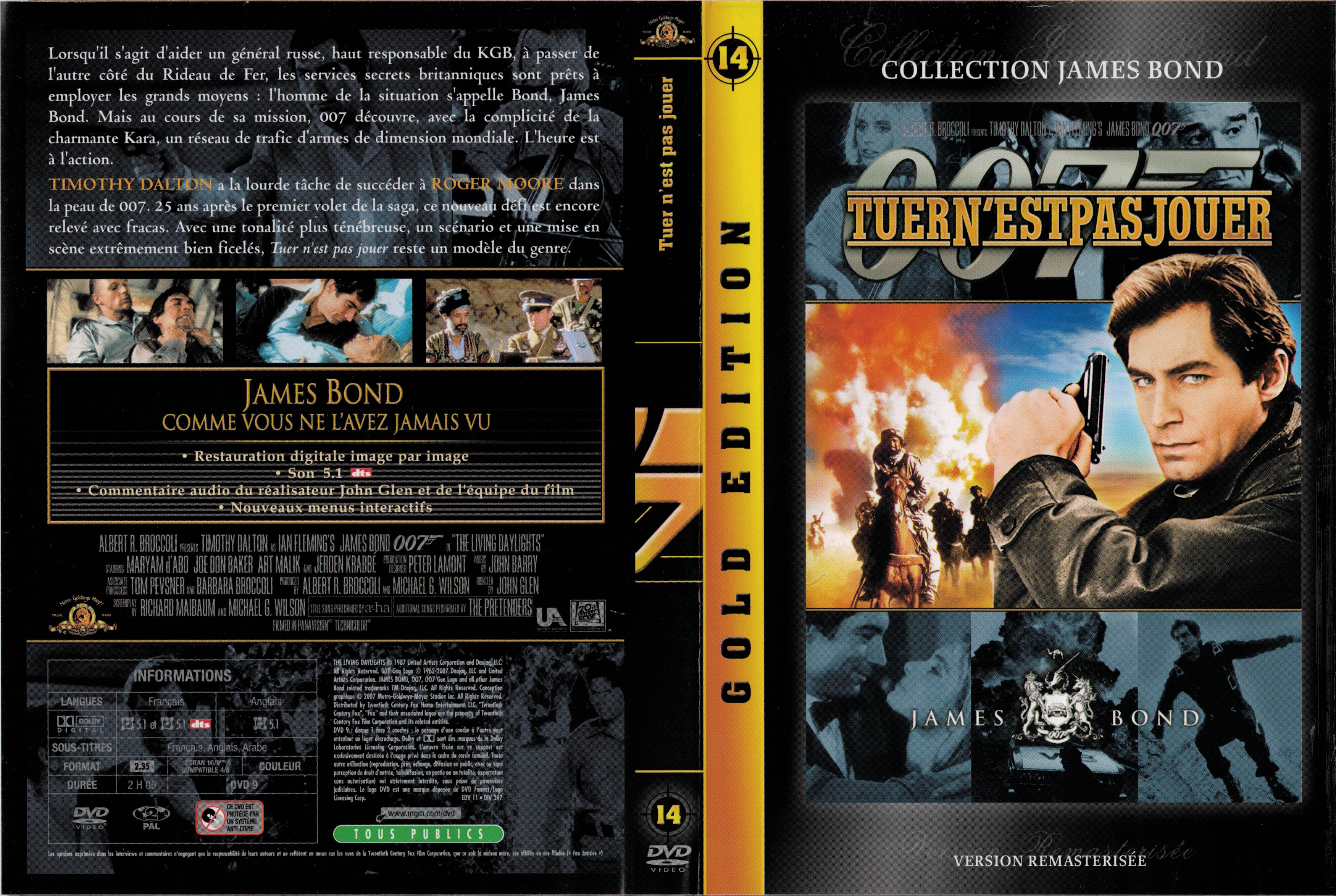 Jaquette DVD James Bond 007 Tuer n