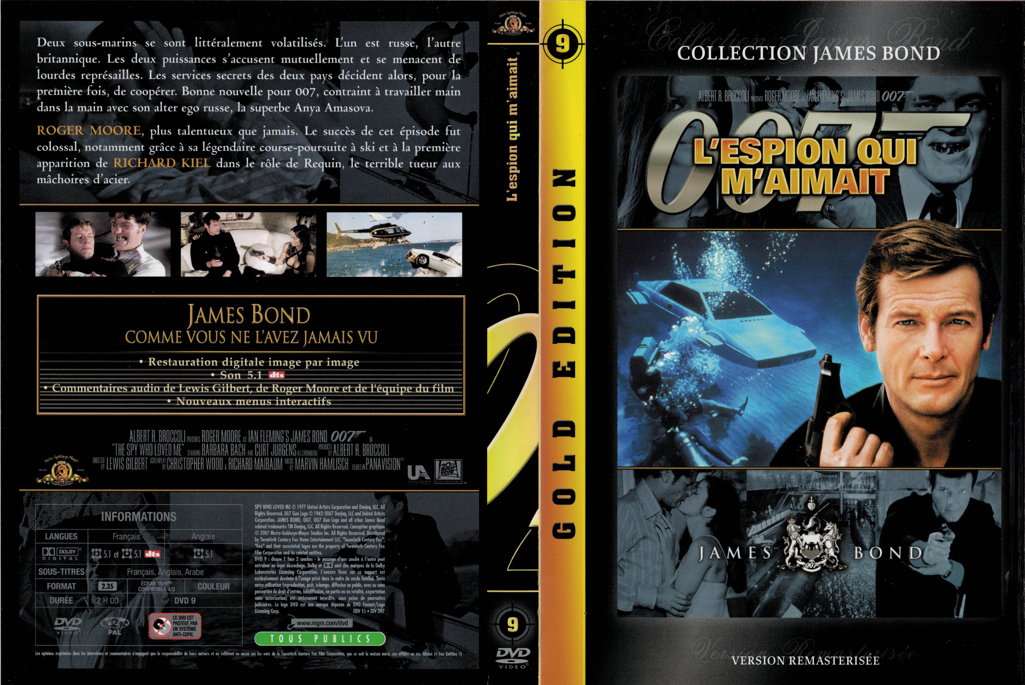 Jaquette DVD James Bond 007 L