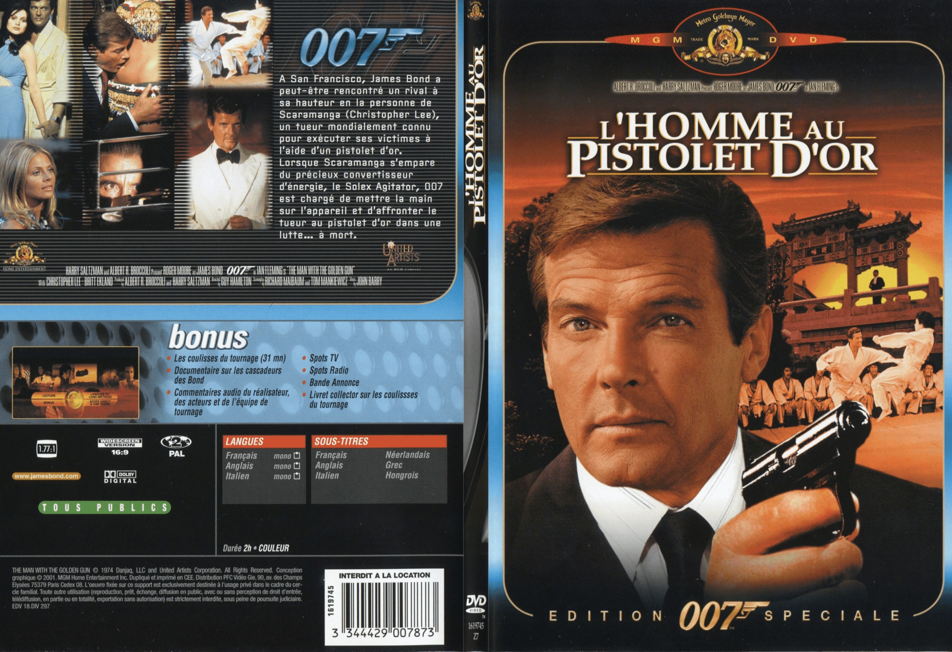 Jaquette DVD James Bond 007 L