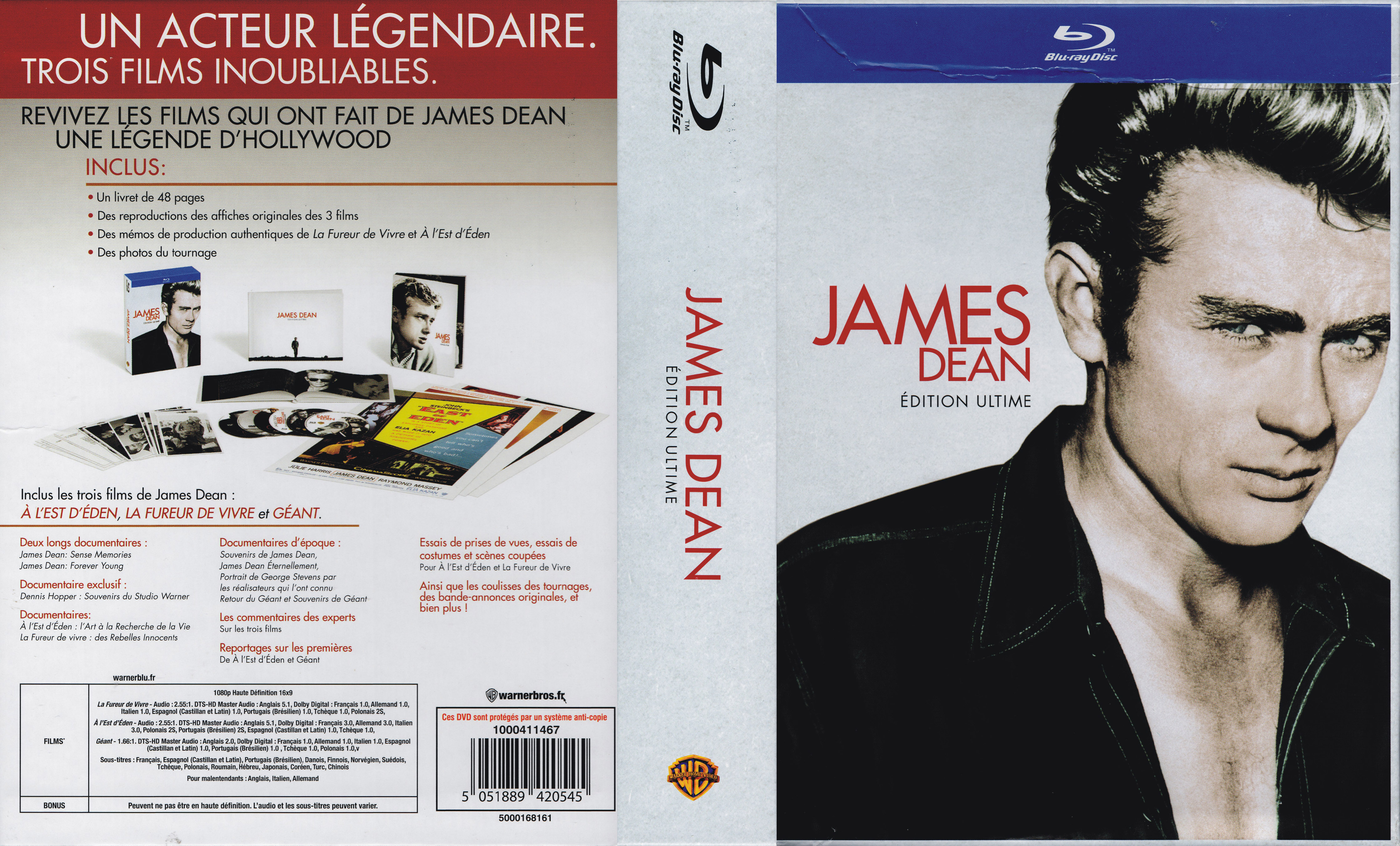 Jaquette DVD James Dean Edition ultime (BLU-RAY)