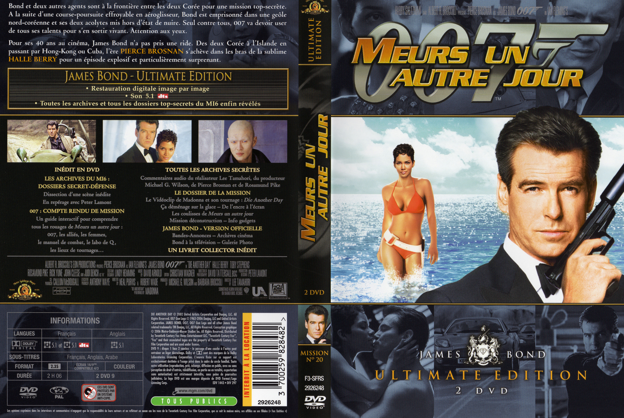 Jaquette DVD James bond 007 Meurs un autre jour Ultimate Edition