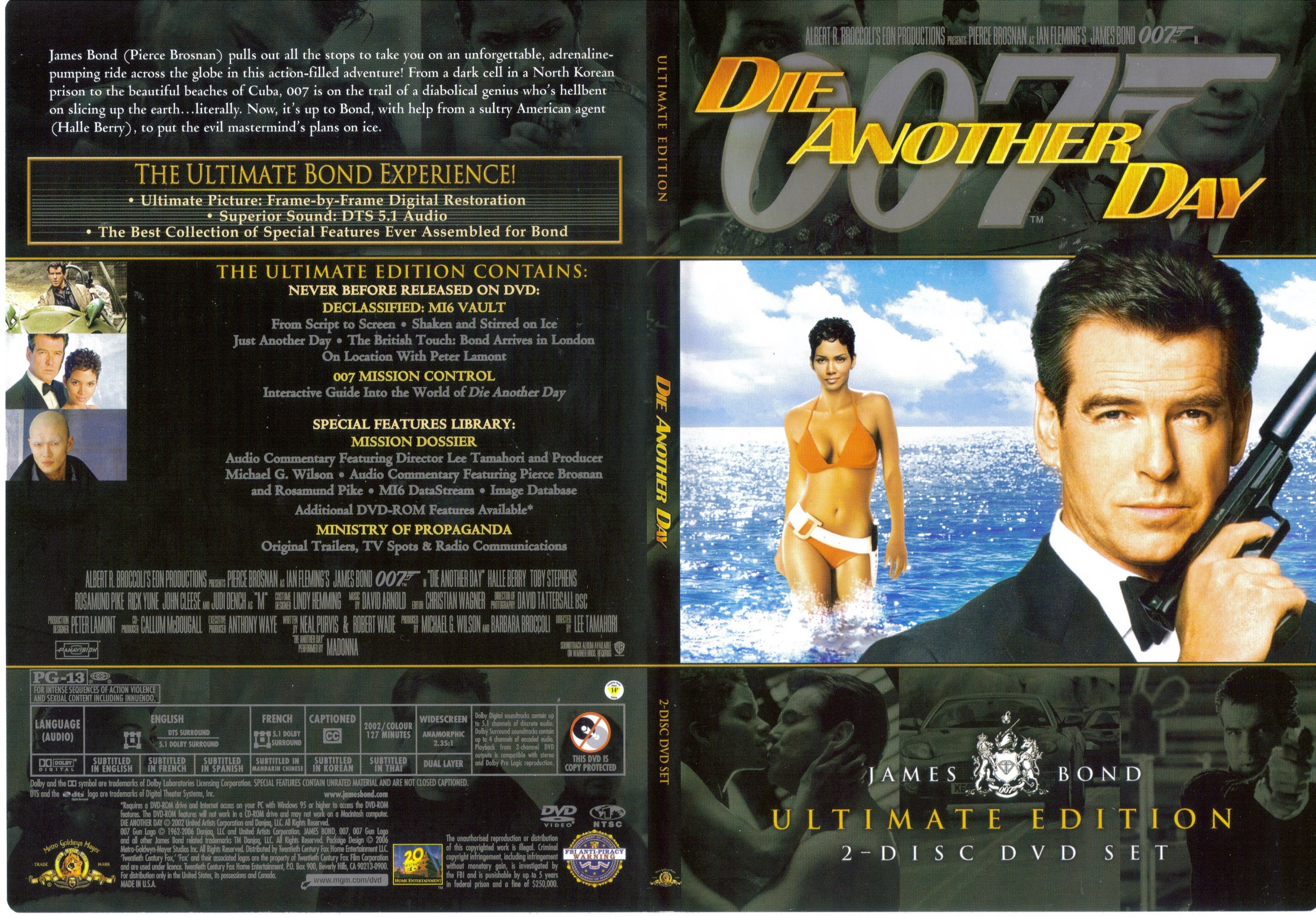 Jaquette DVD James bond 007 Meurs un autre jour Ultimate Edition - SLIM (Canadienne)