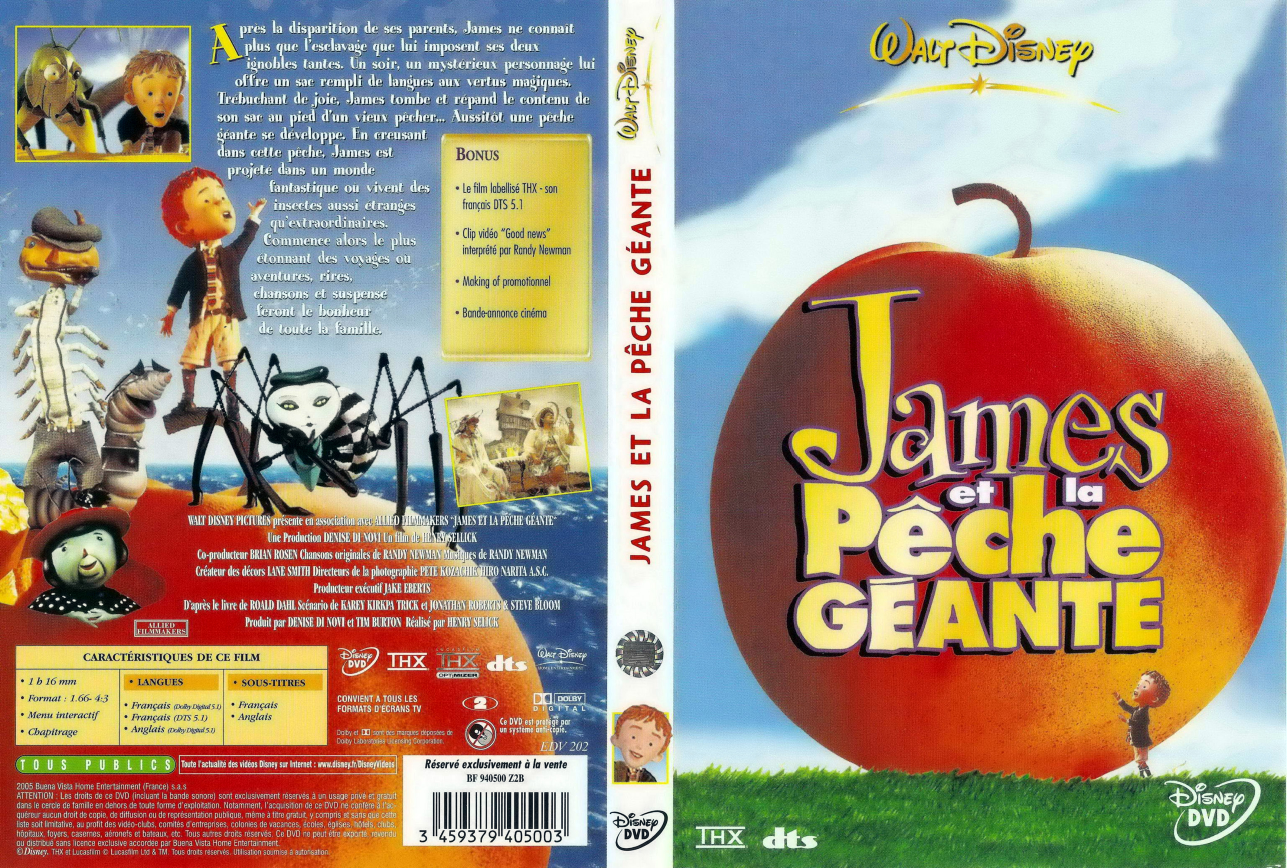 Jaquette DVD James et la peche geante v3