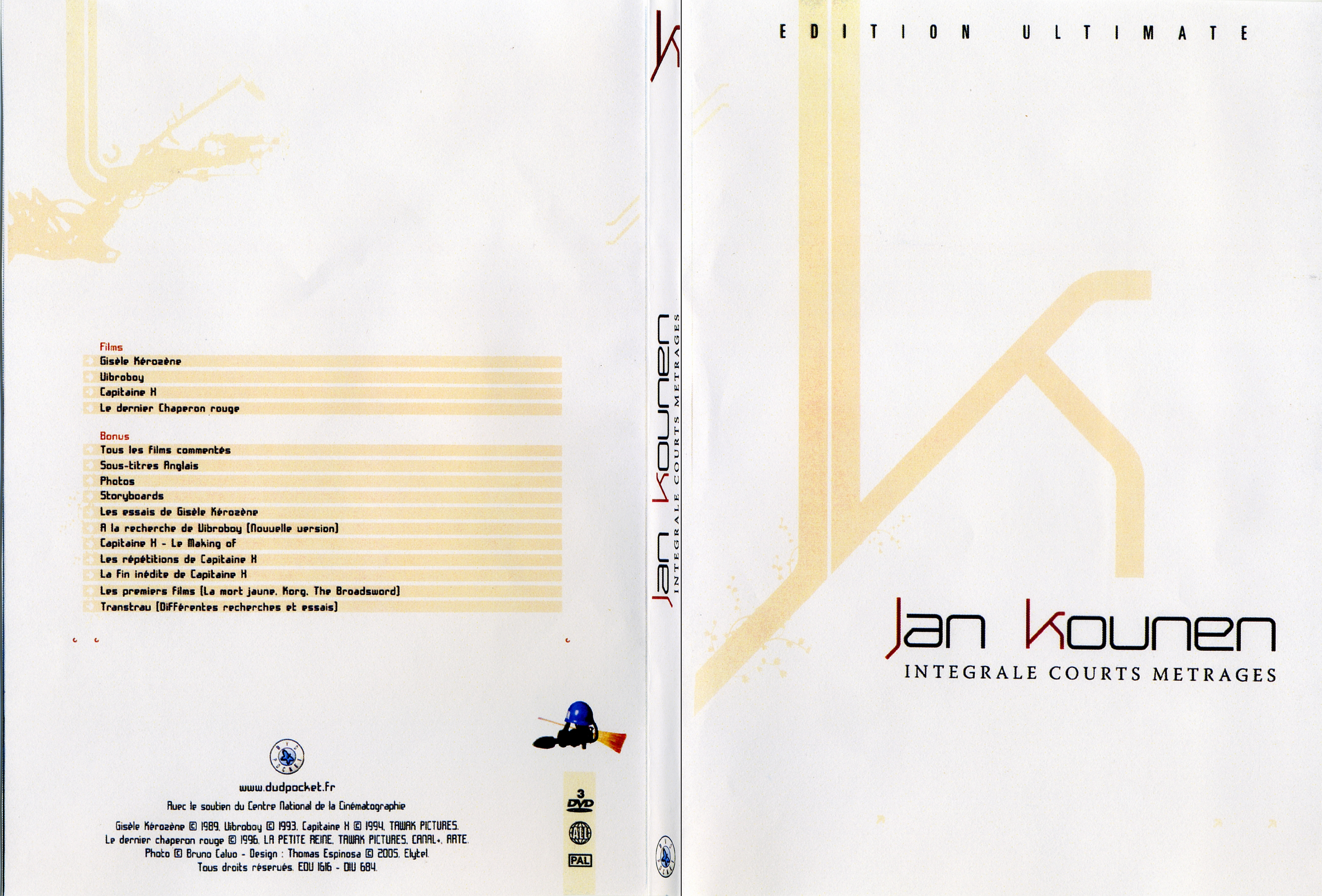 Jaquette DVD Jan Kounen integrale courts metrages - SLIM